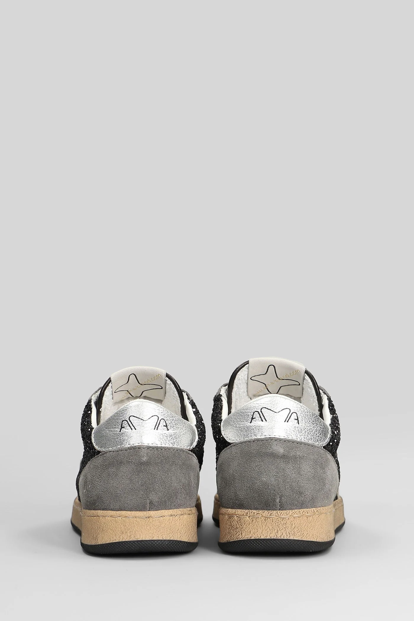 Sneakers in grey glitter - Image 4