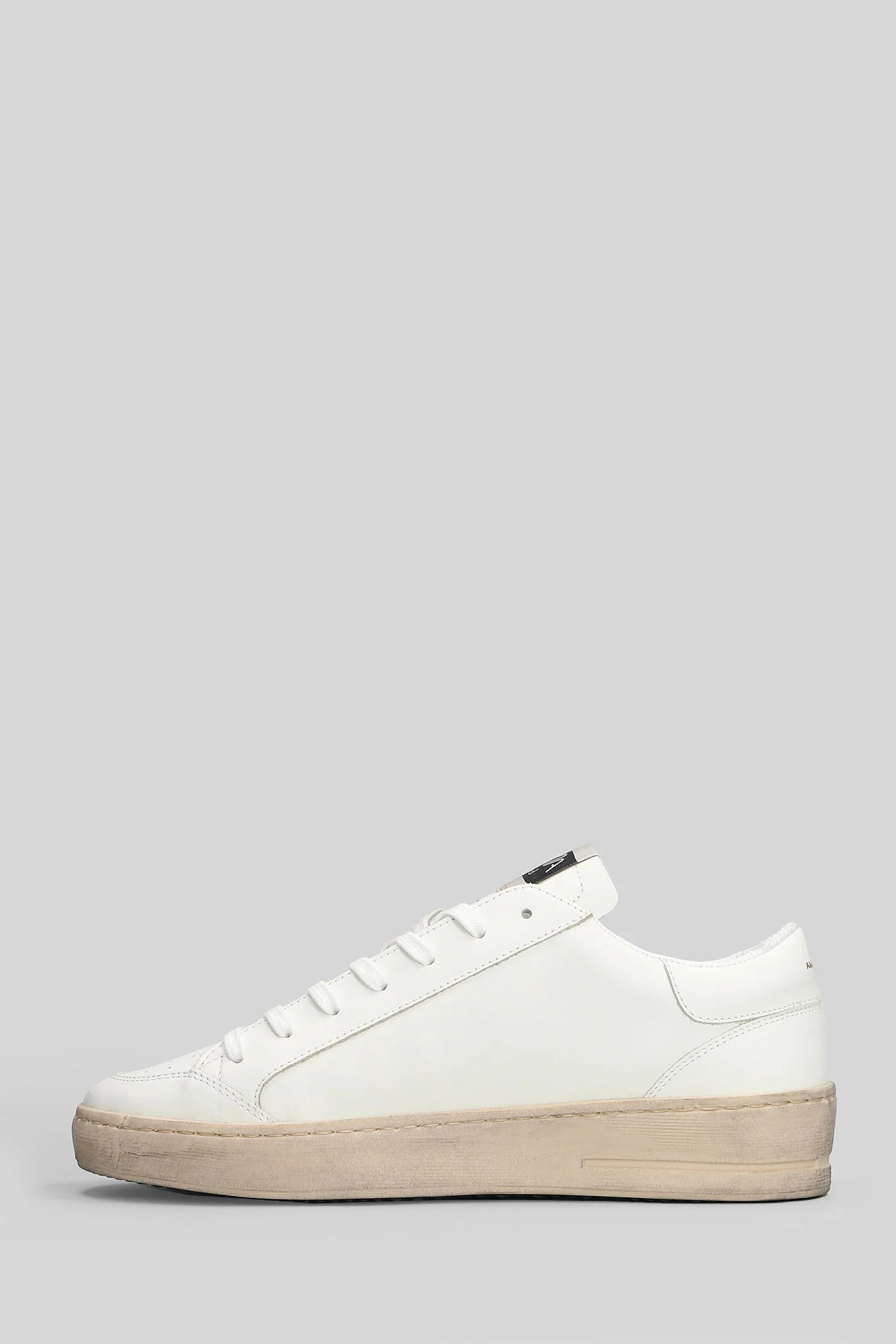 Sneakers in white leather - Image 3