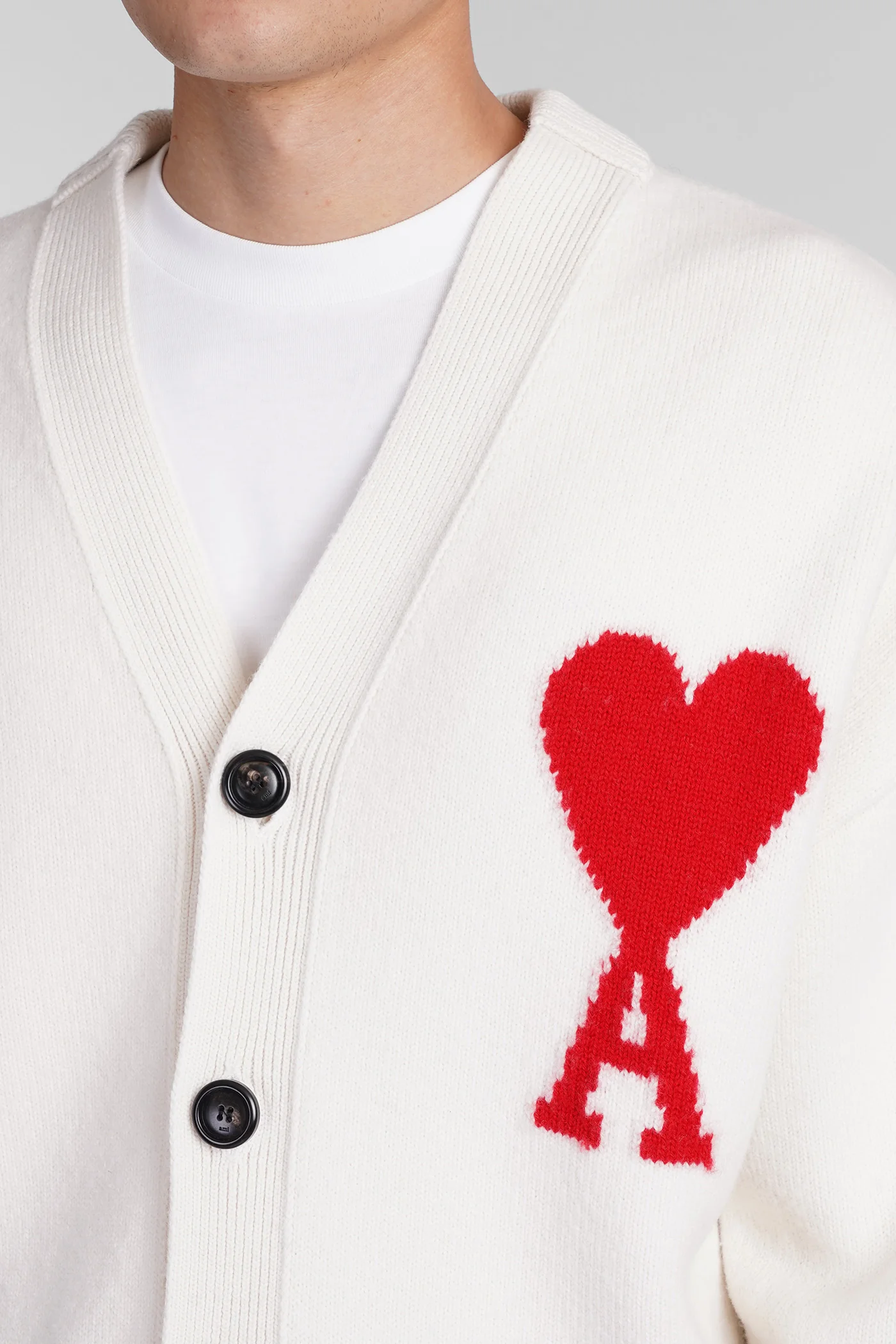 Cardigan in beige wool - Image 5