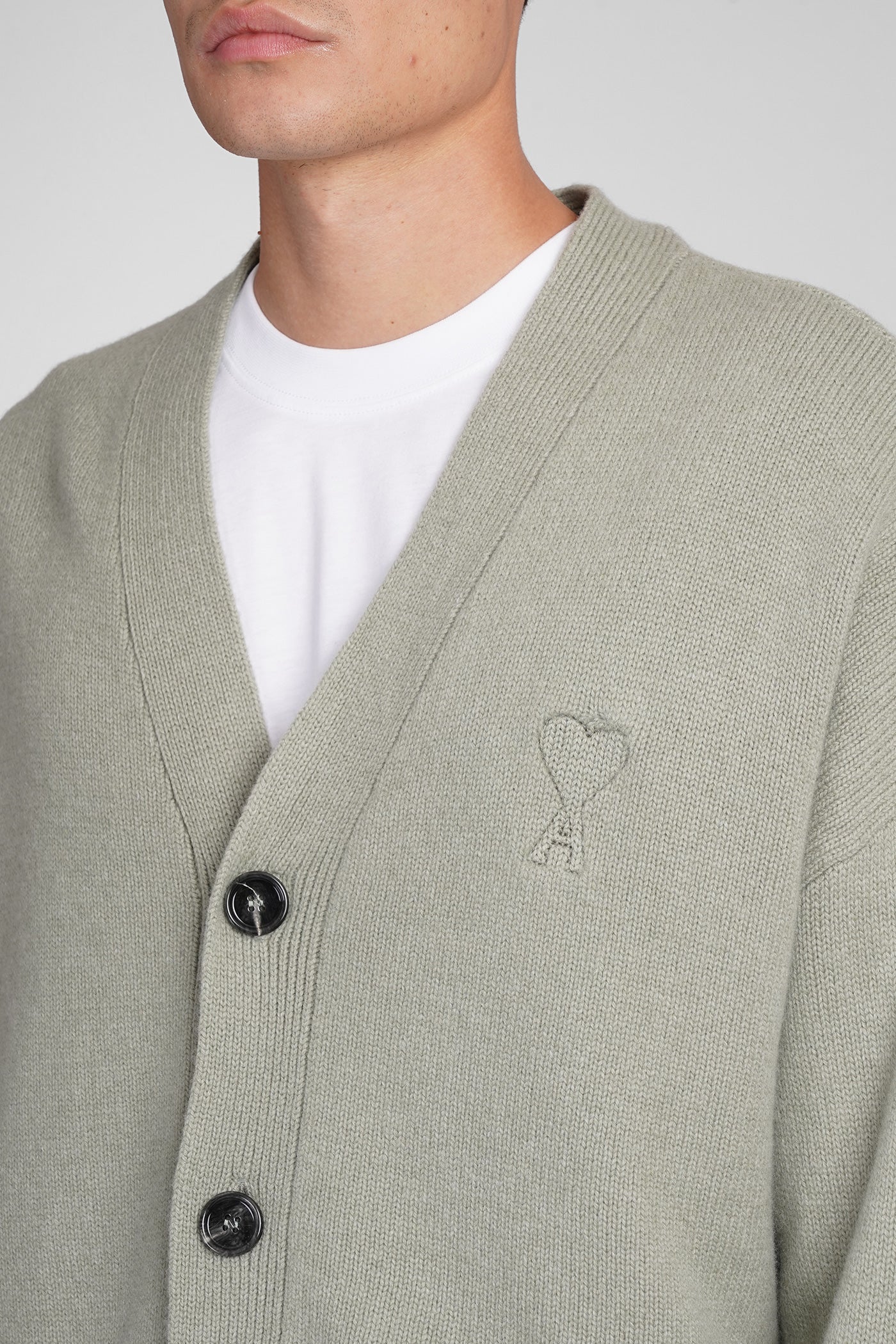 Cardigan in green wool - Image 5