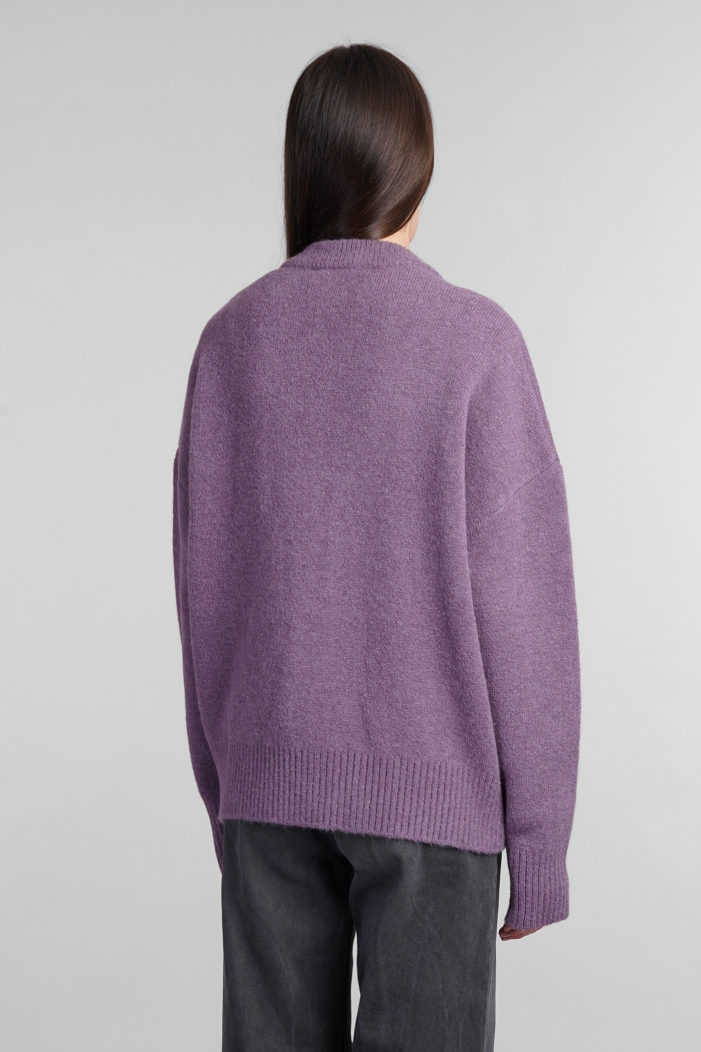 Cardigan in Viola wool - Image 3