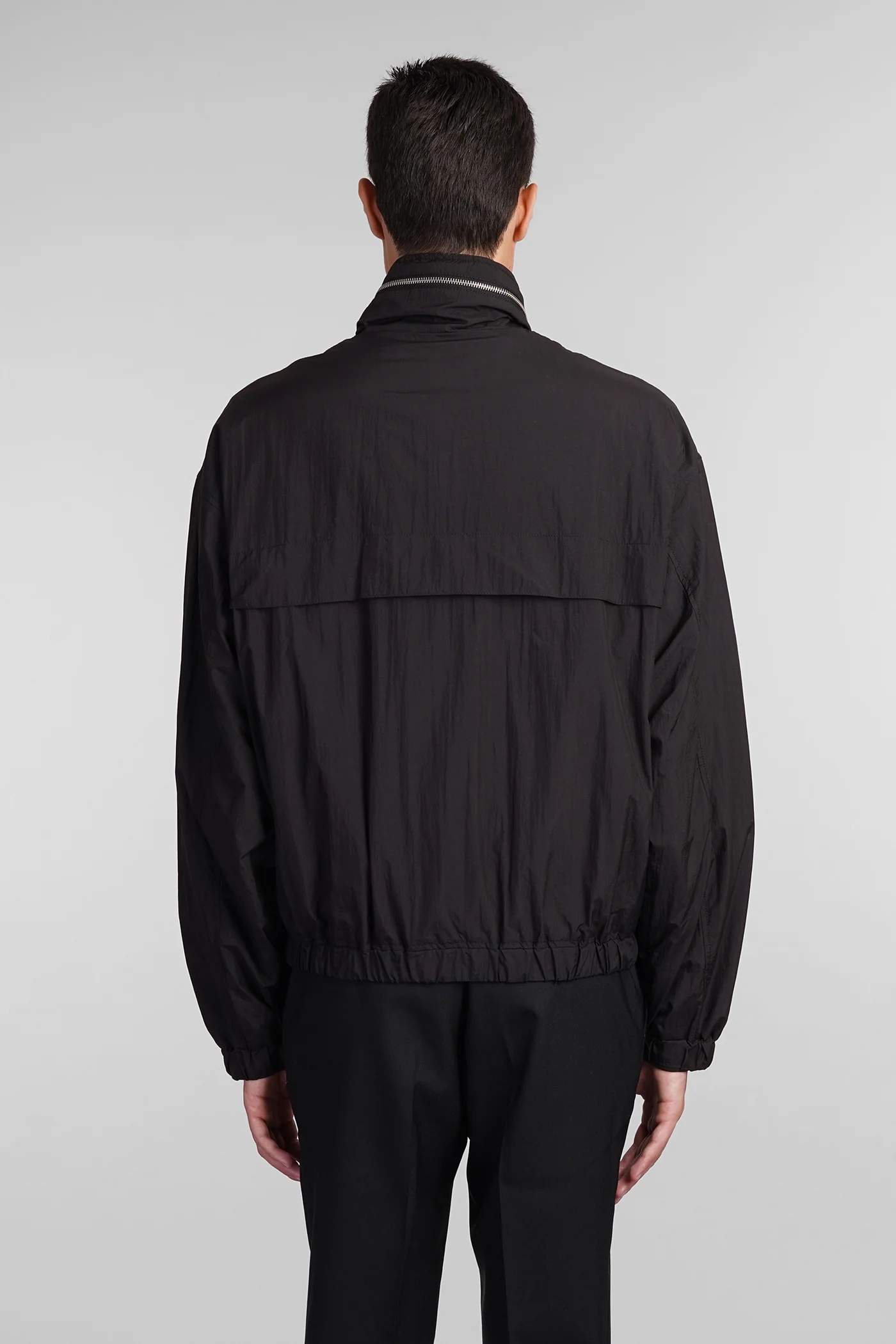 Casual jacket in black polyamide - Image 3