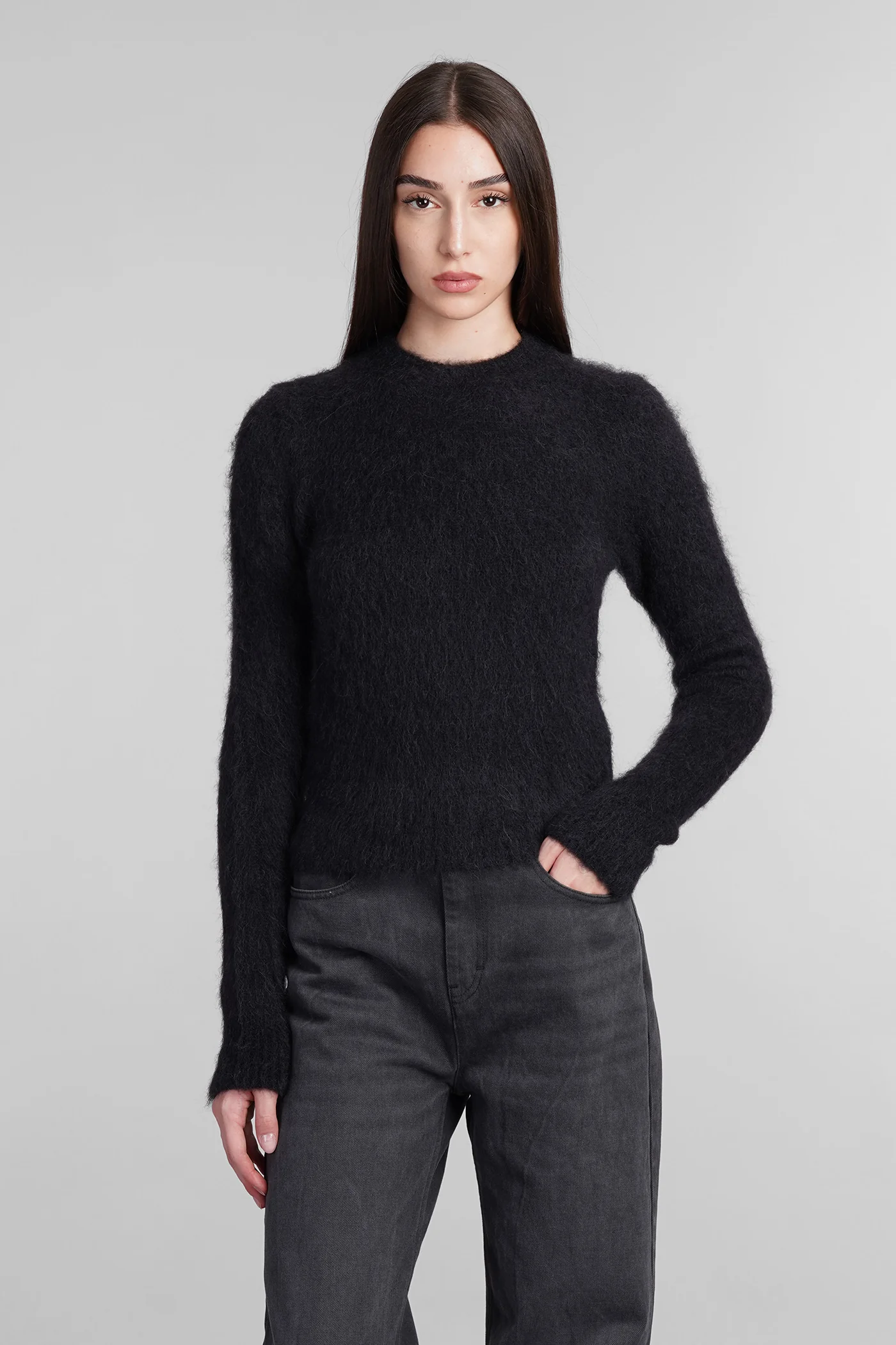 Knitwear in black wool