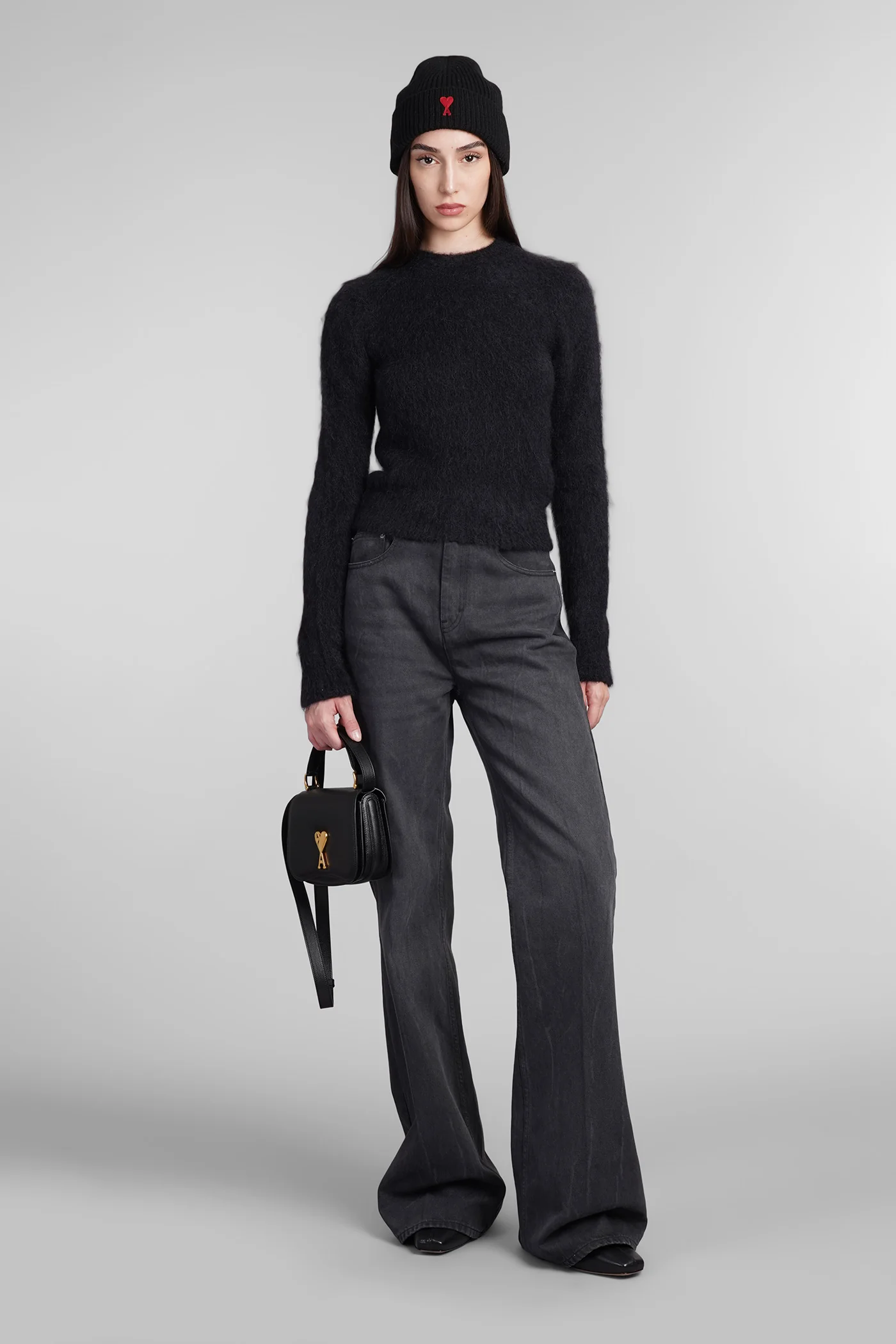 Knitwear in black wool - Image 2