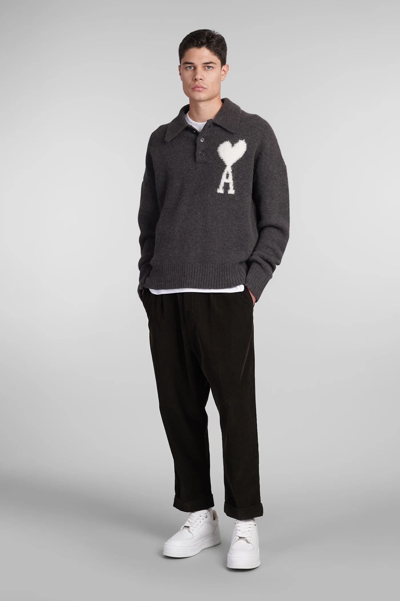 Knitwear in grey wool - Image 2