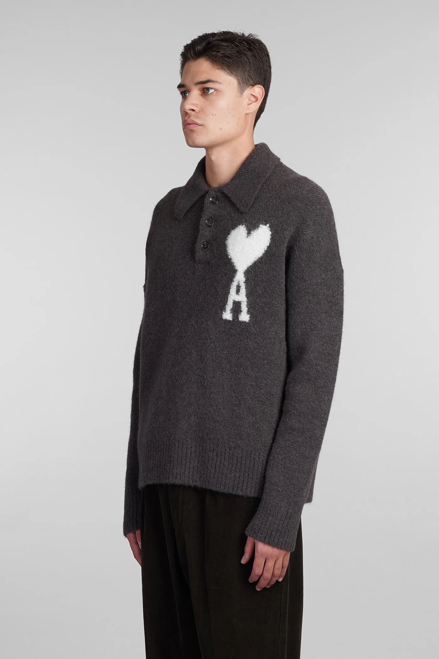 Knitwear in grey wool - Image 4
