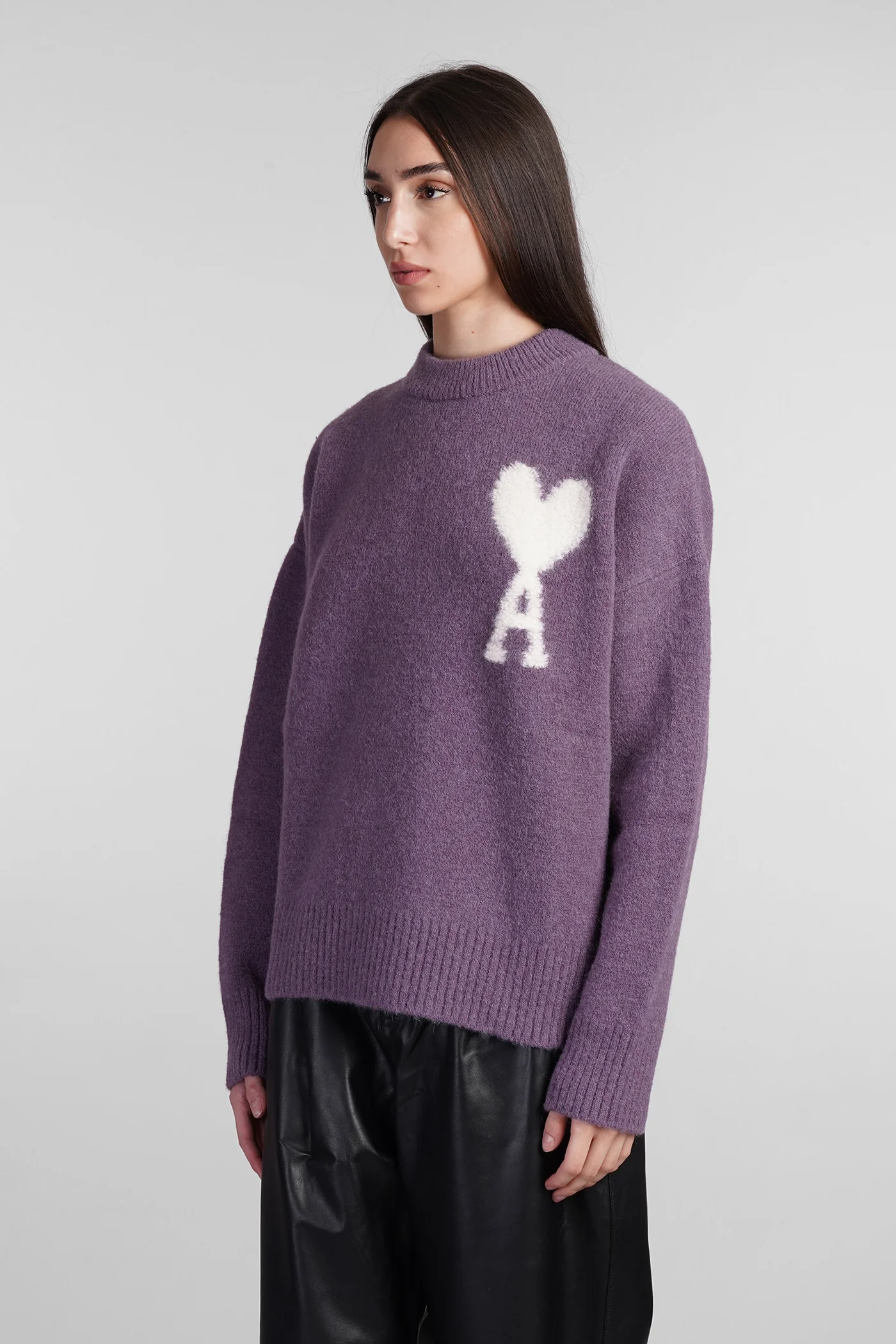 Knitwear in Viola wool - Image 4
