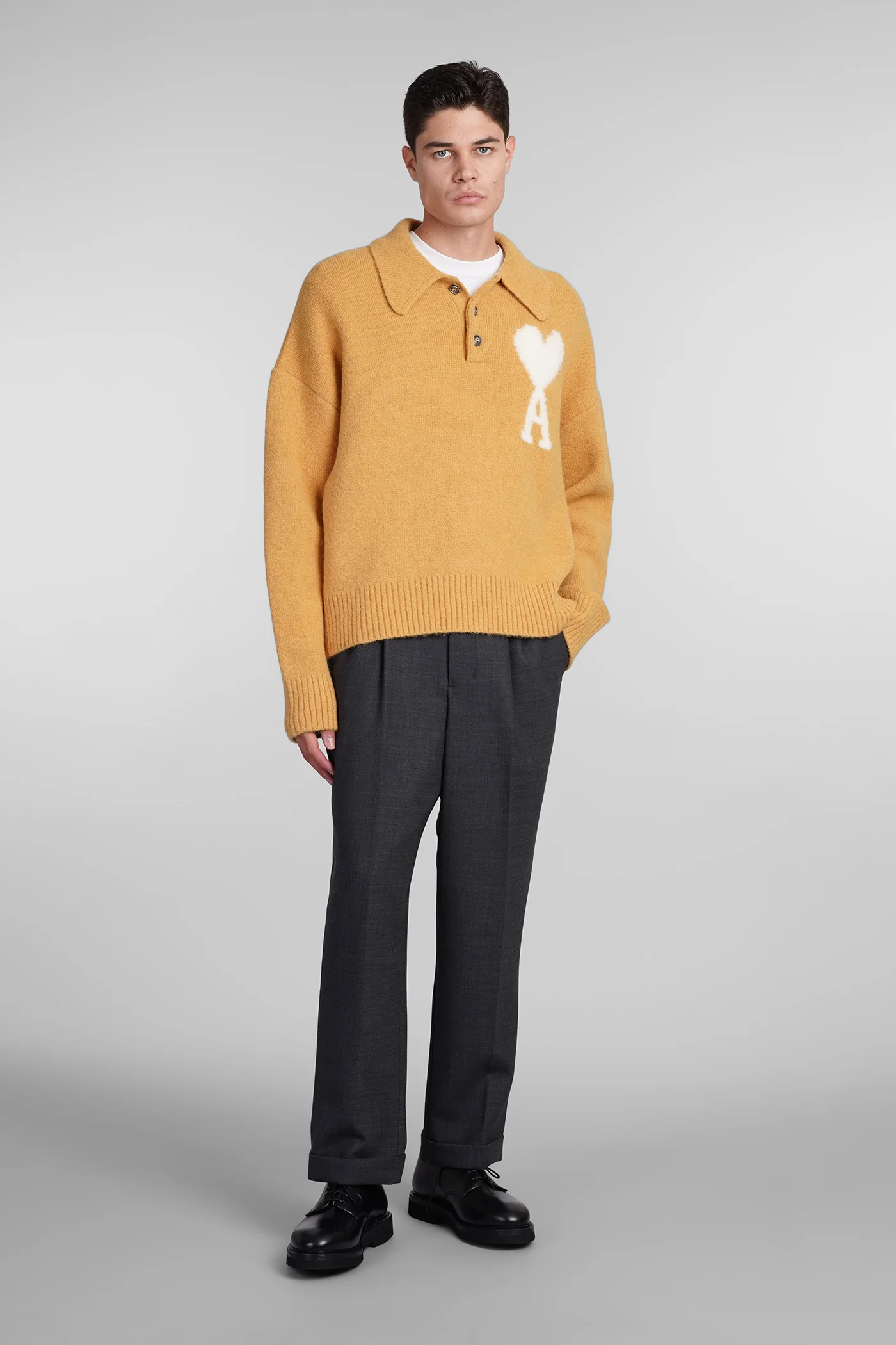 Knitwear in yellow wool - Image 2
