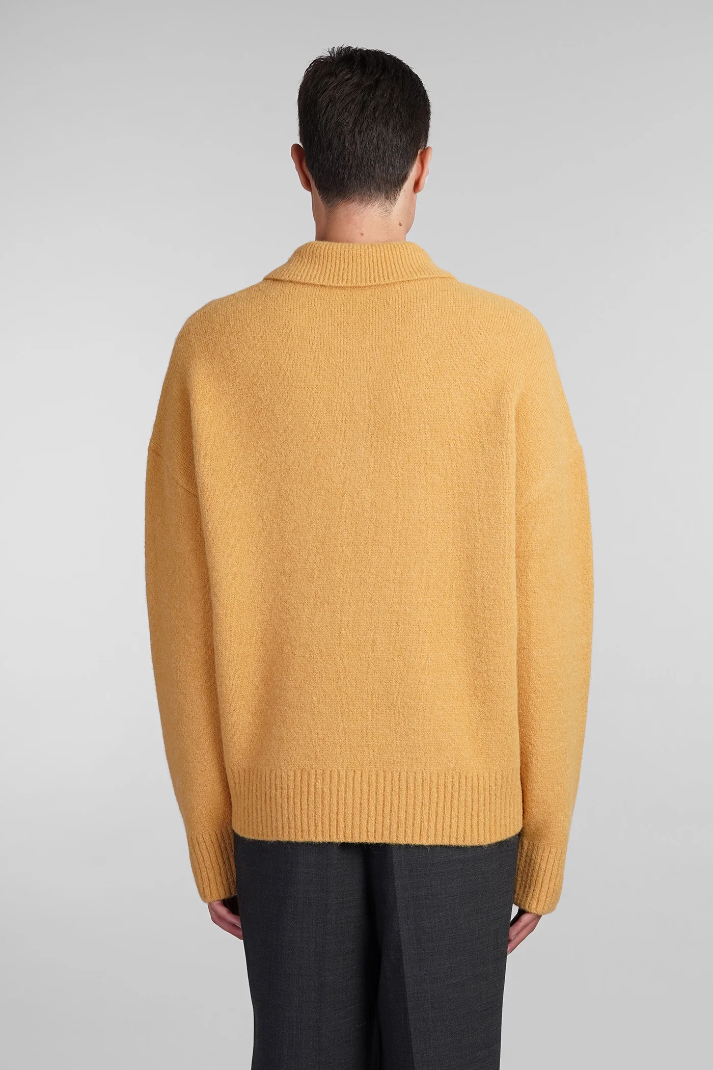 Knitwear in yellow wool - Image 3