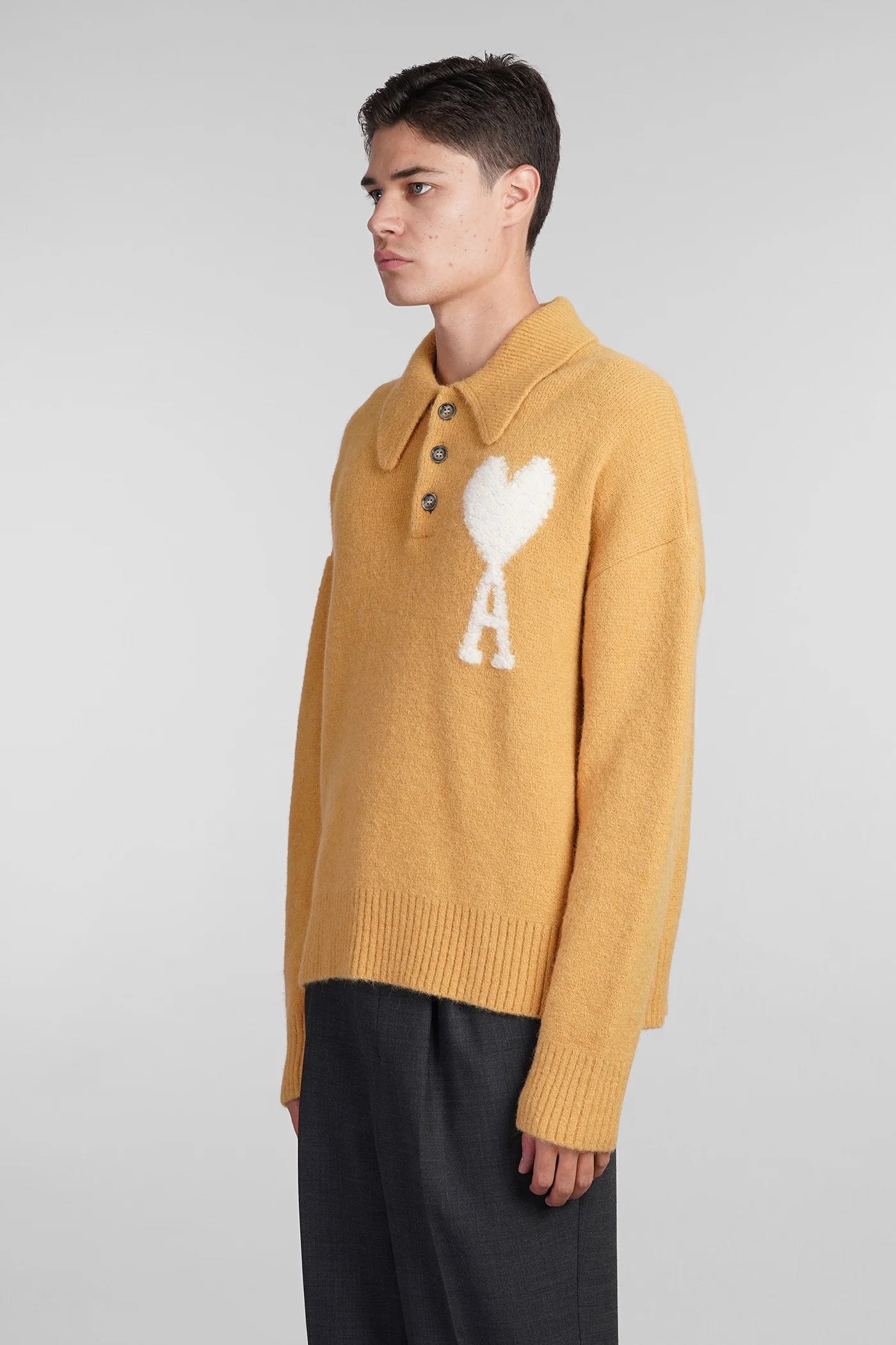 Knitwear in yellow wool - Image 4