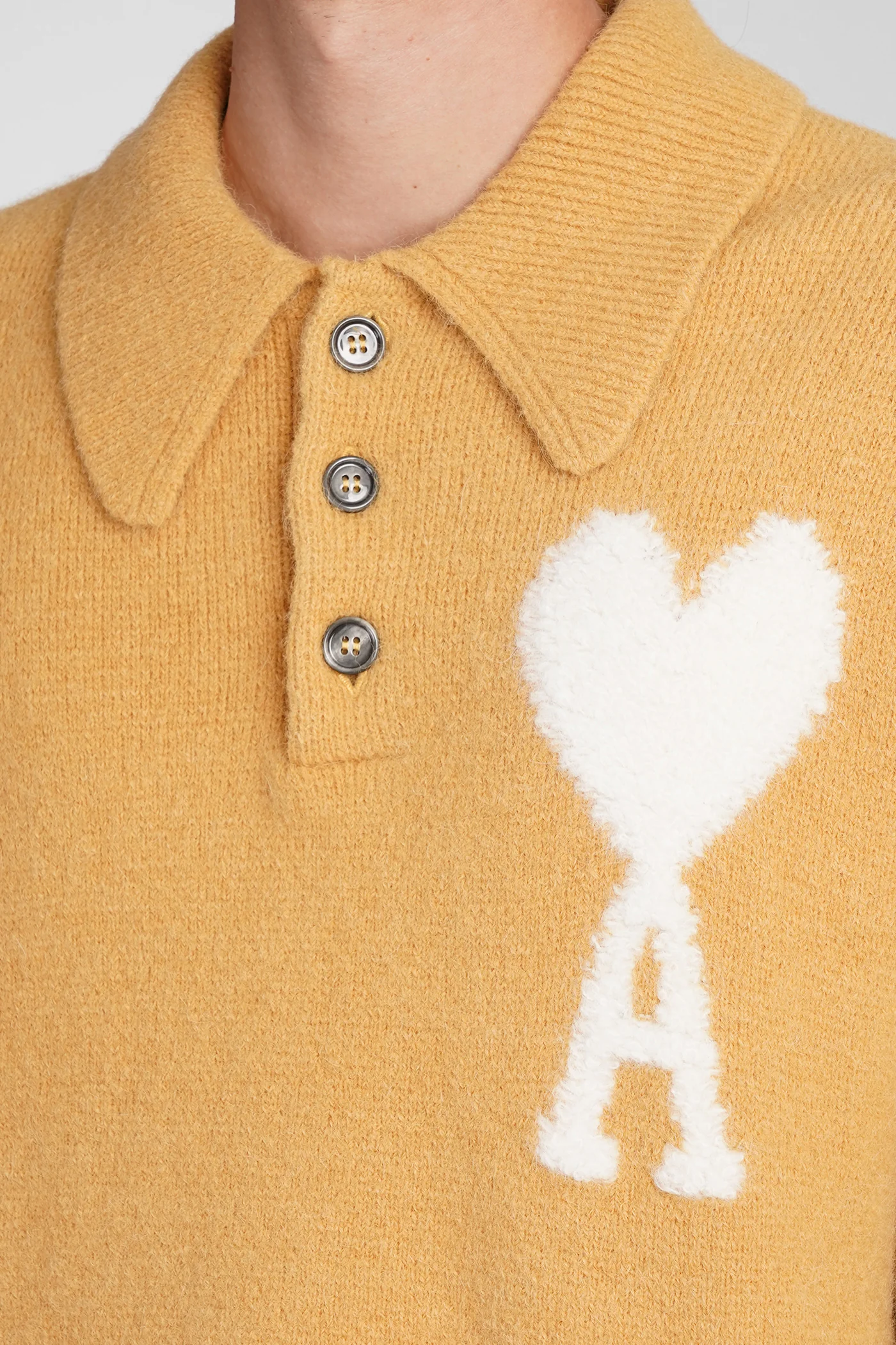 Knitwear in yellow wool - Image 5