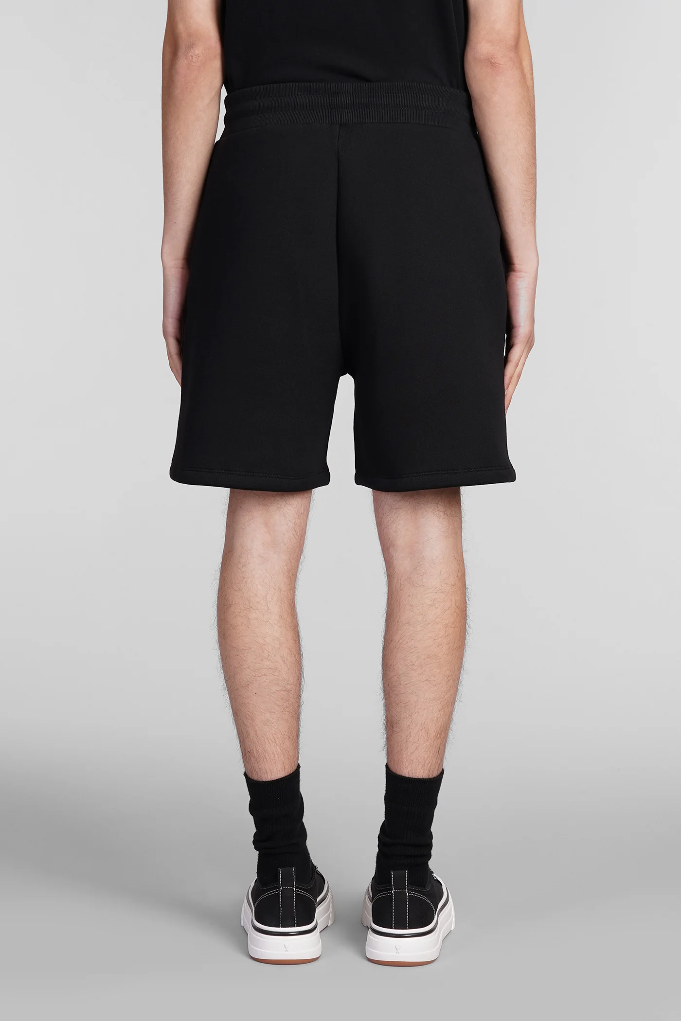 Shorts in black cotton - Image 3