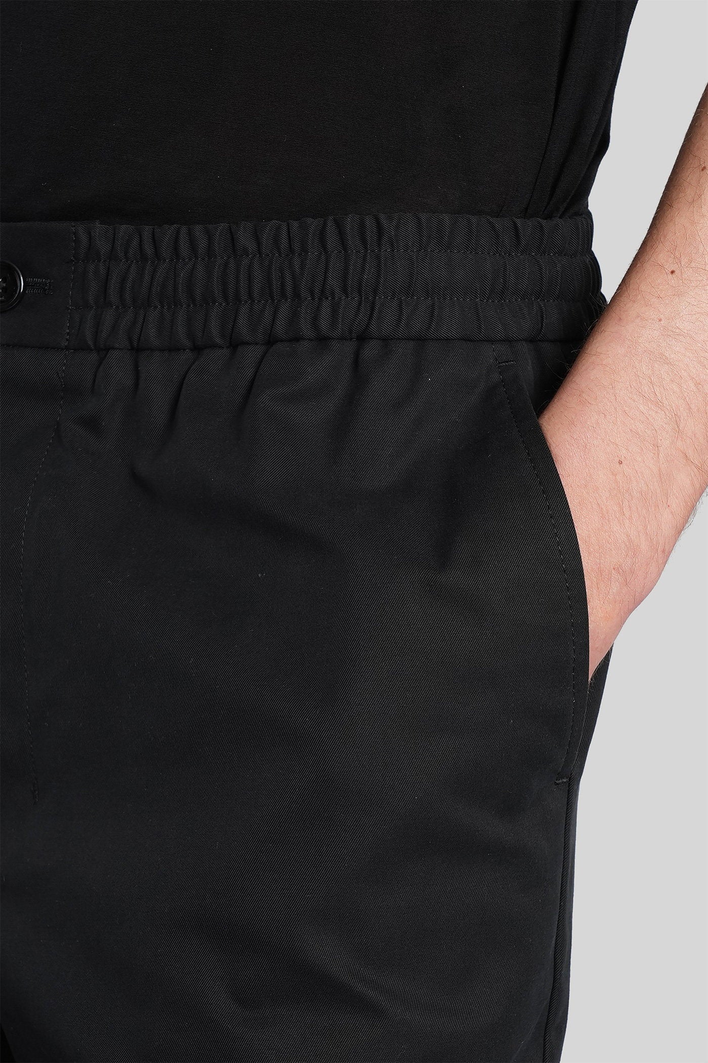 Shorts in black cotton - Image 5