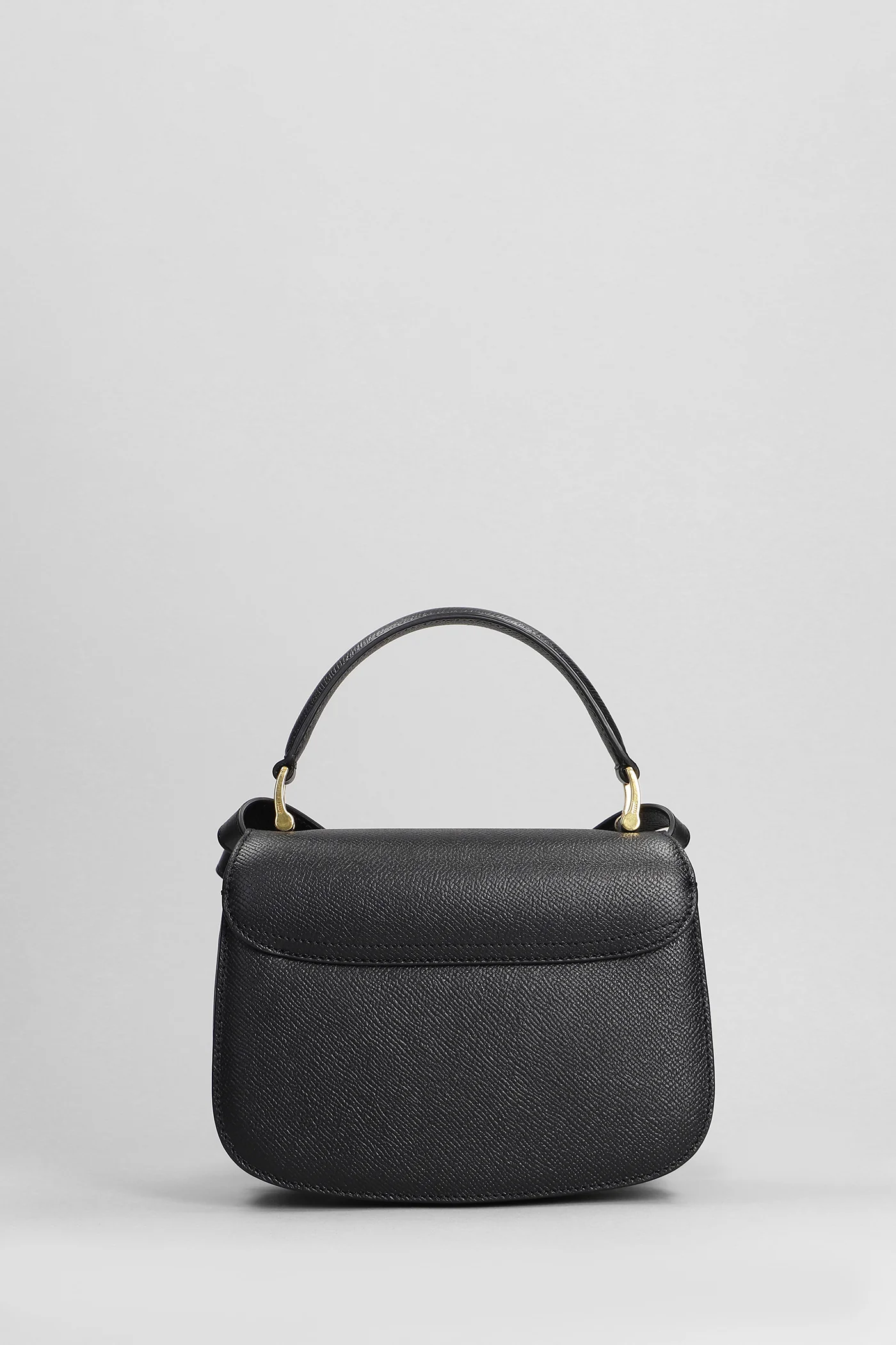 Shoulder bag in black leather - Image 3