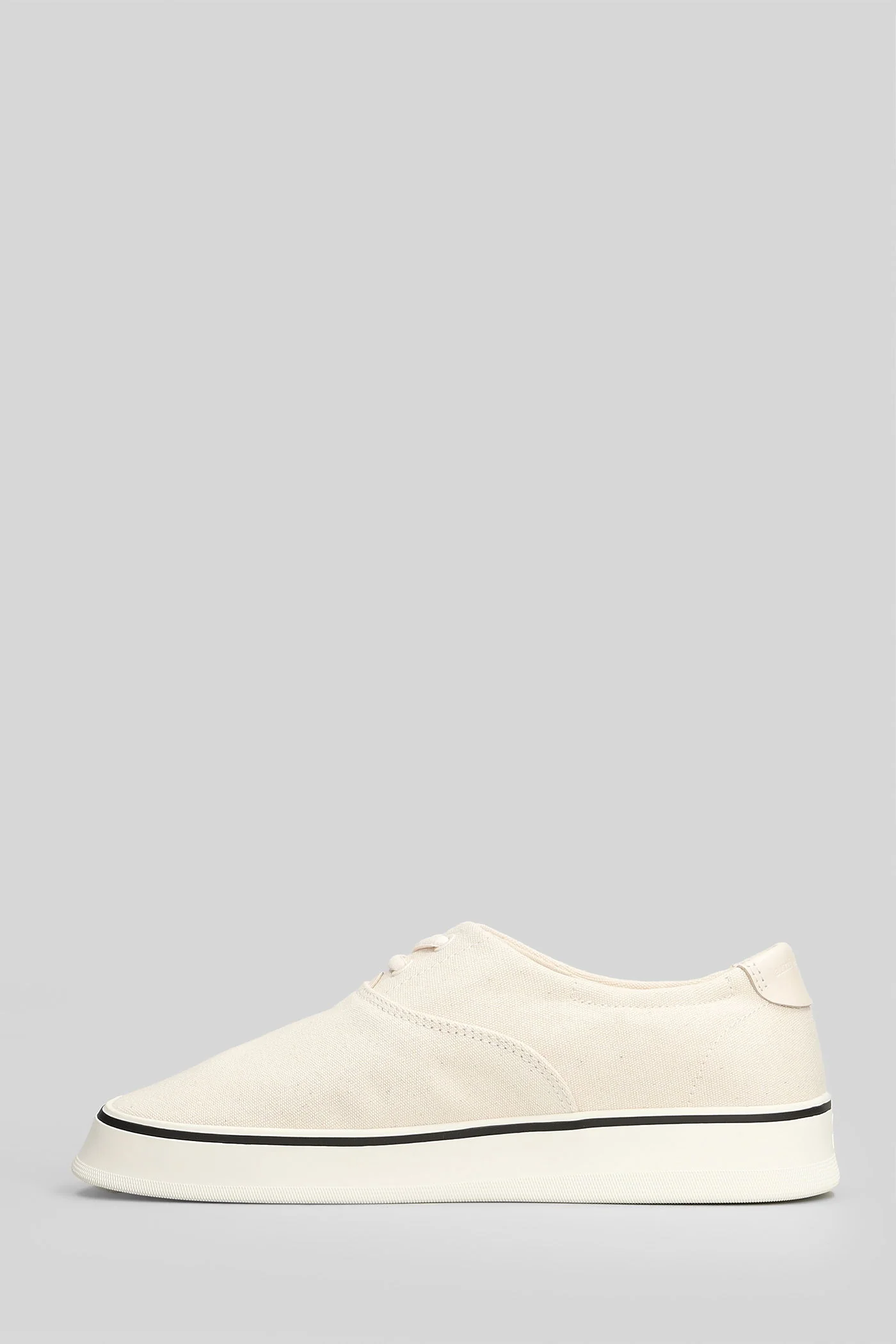 Sneakers in beige cotton - Image 3