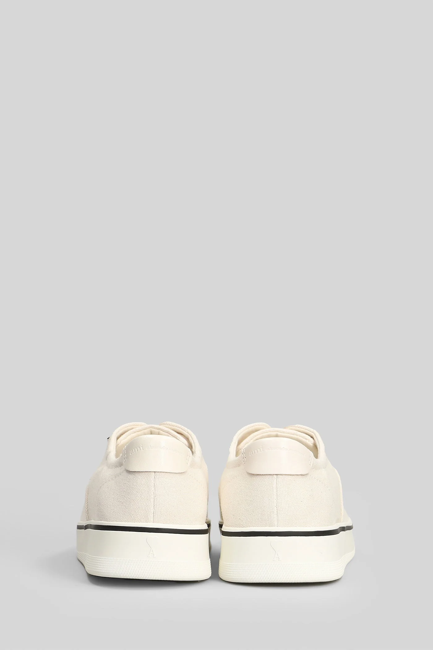 Sneakers in beige cotton - Image 4