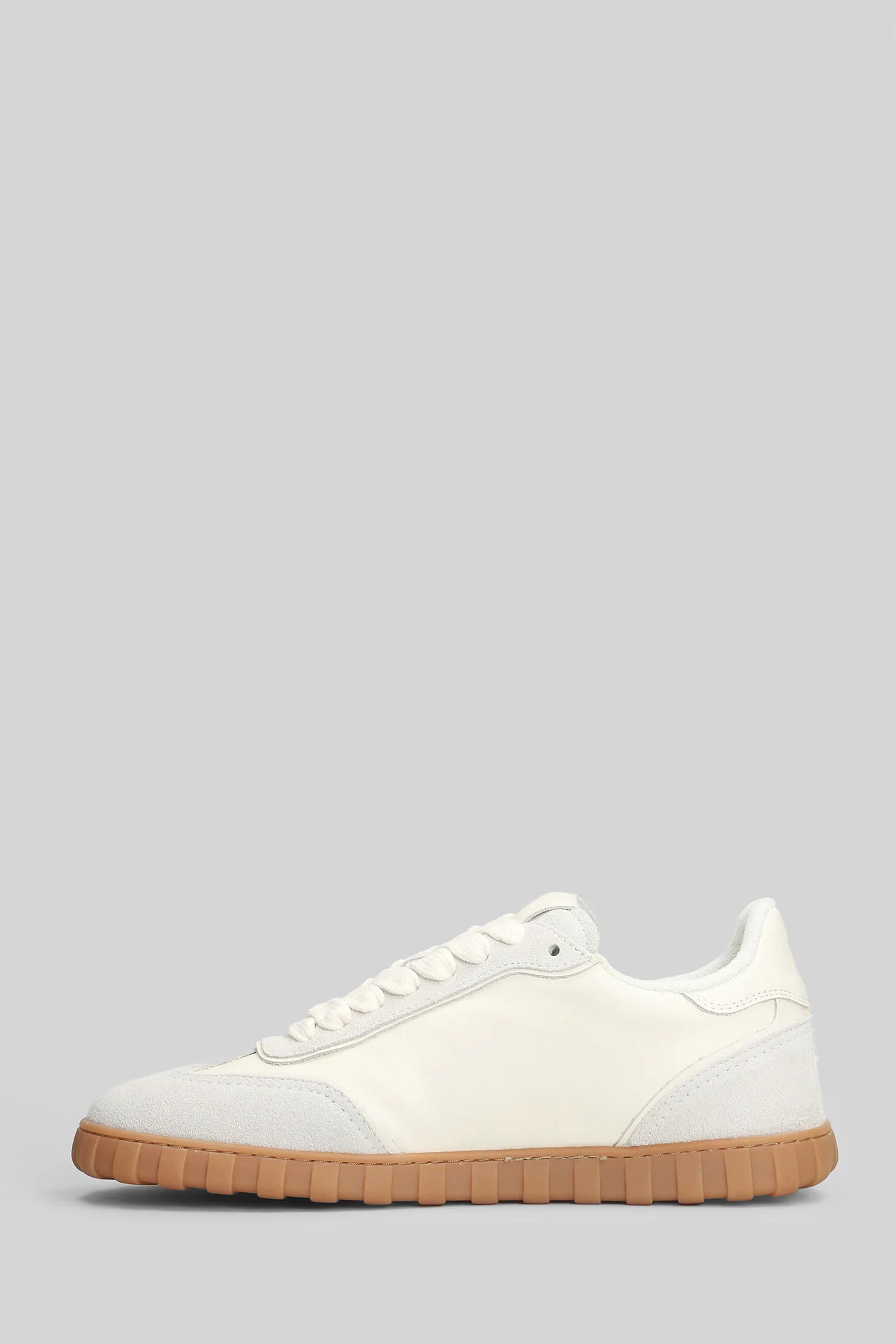 Step in Sneakers in white suede and leather - Image 3