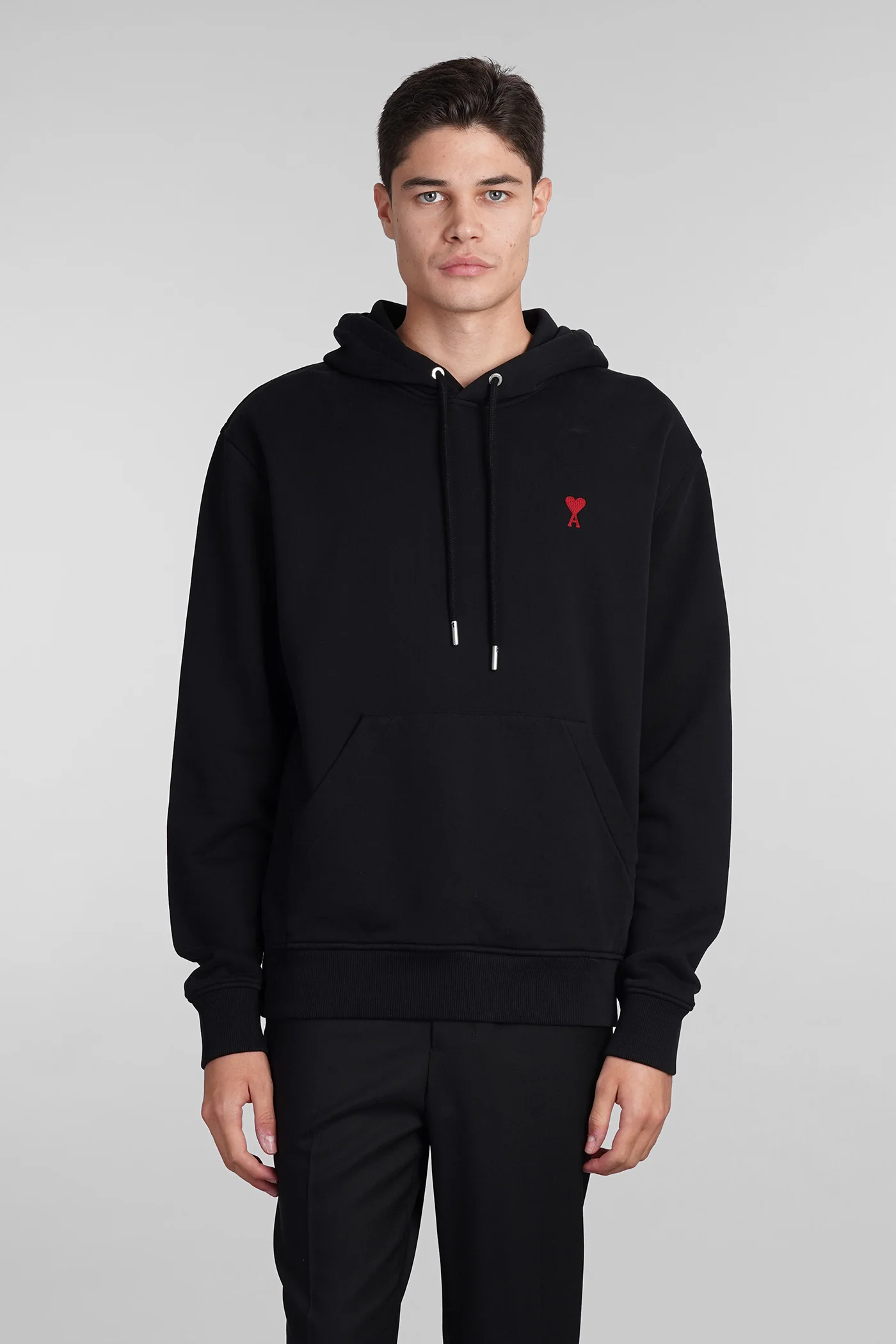 Sweatshirt in black cotton