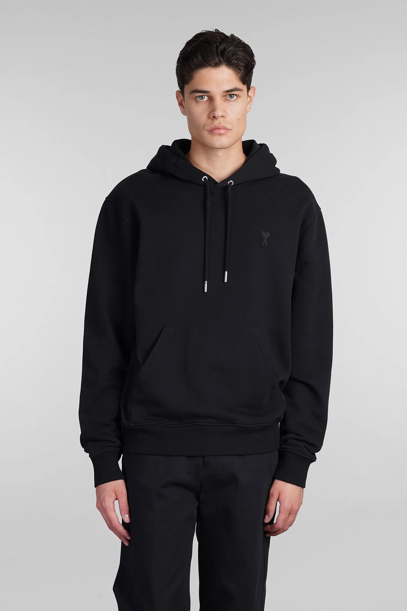 Sweatshirt in black cotton