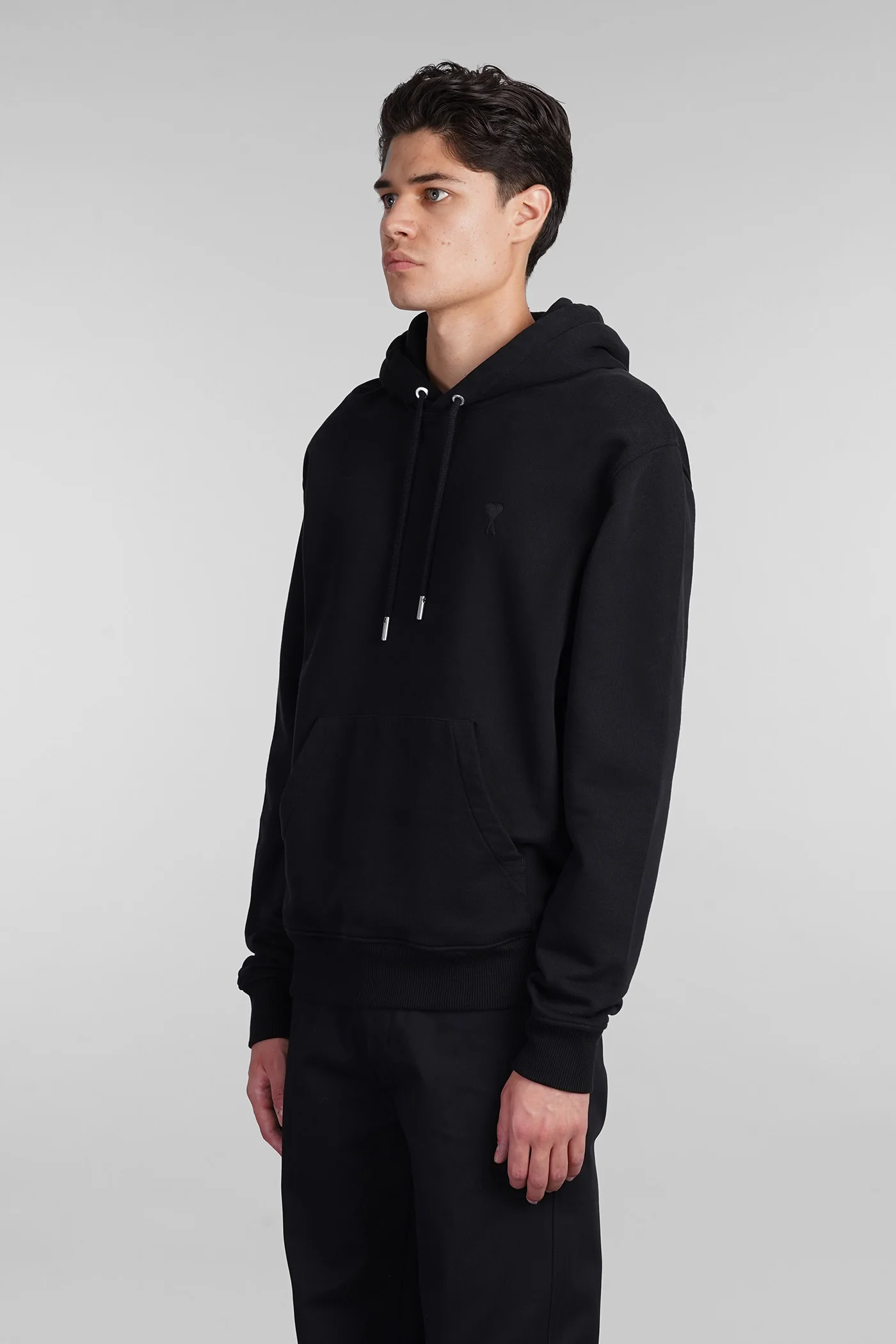 Sweatshirt in black cotton - Image 4