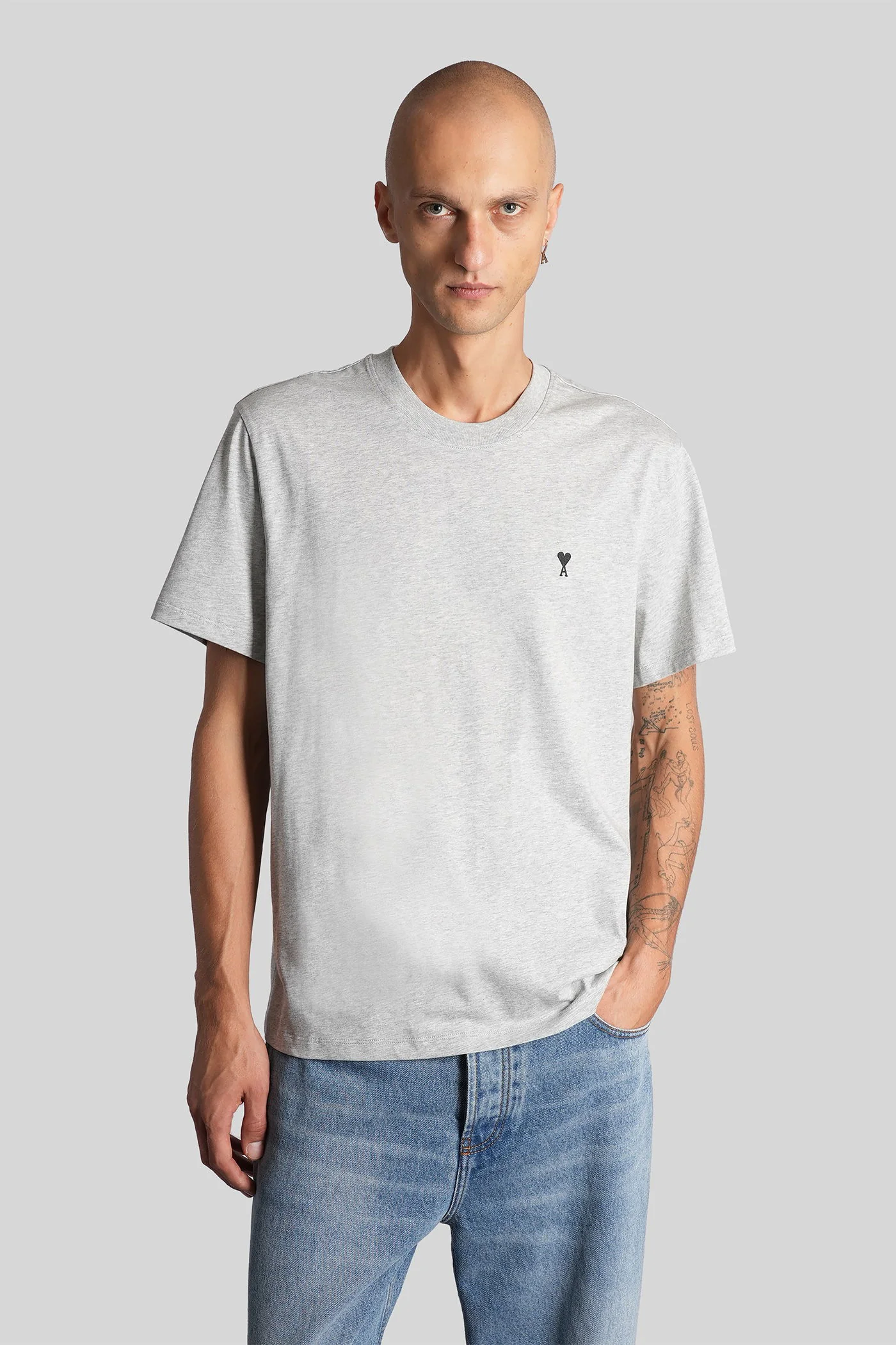 T-Shirt in grey cotton