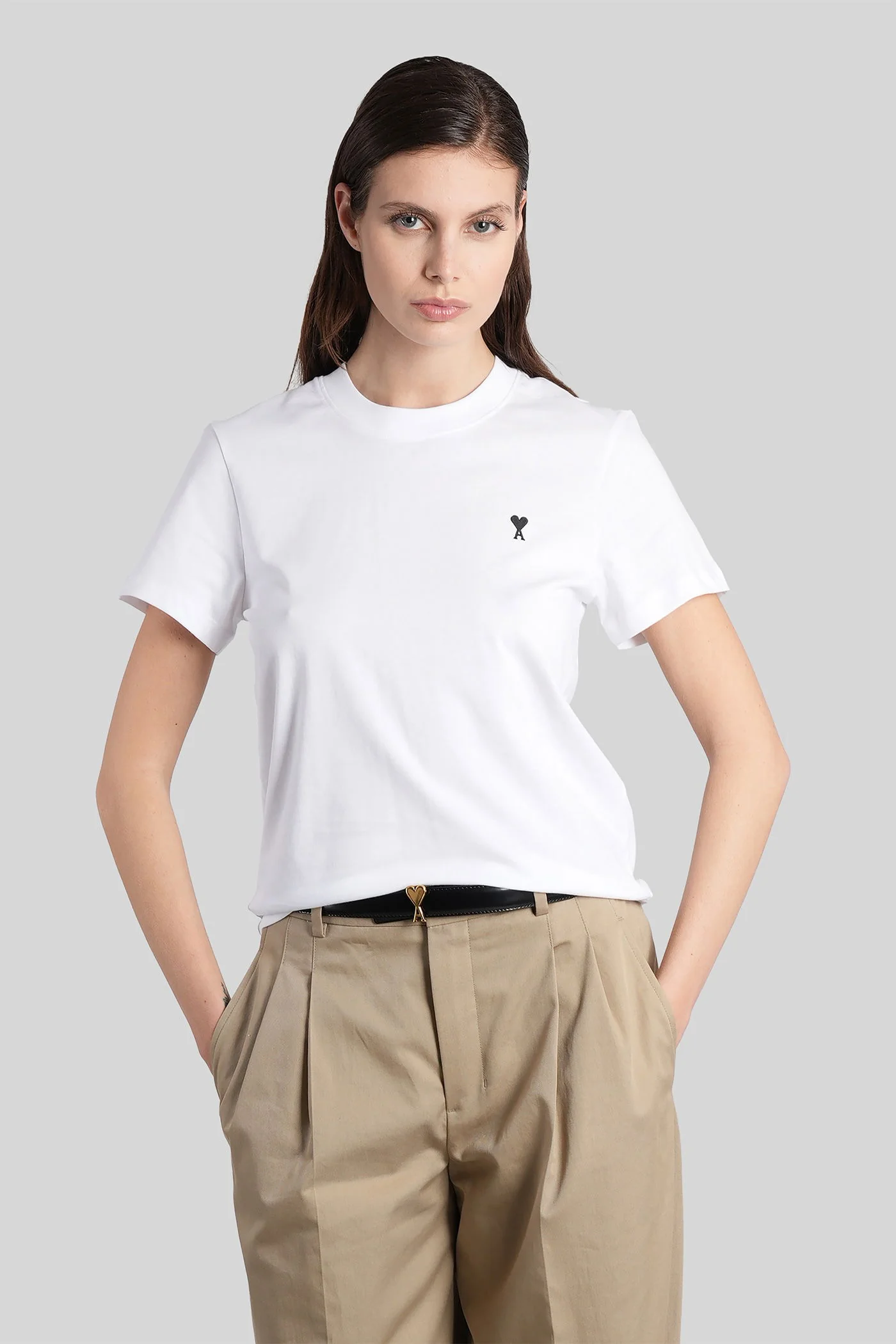 T-Shirt in white cotton