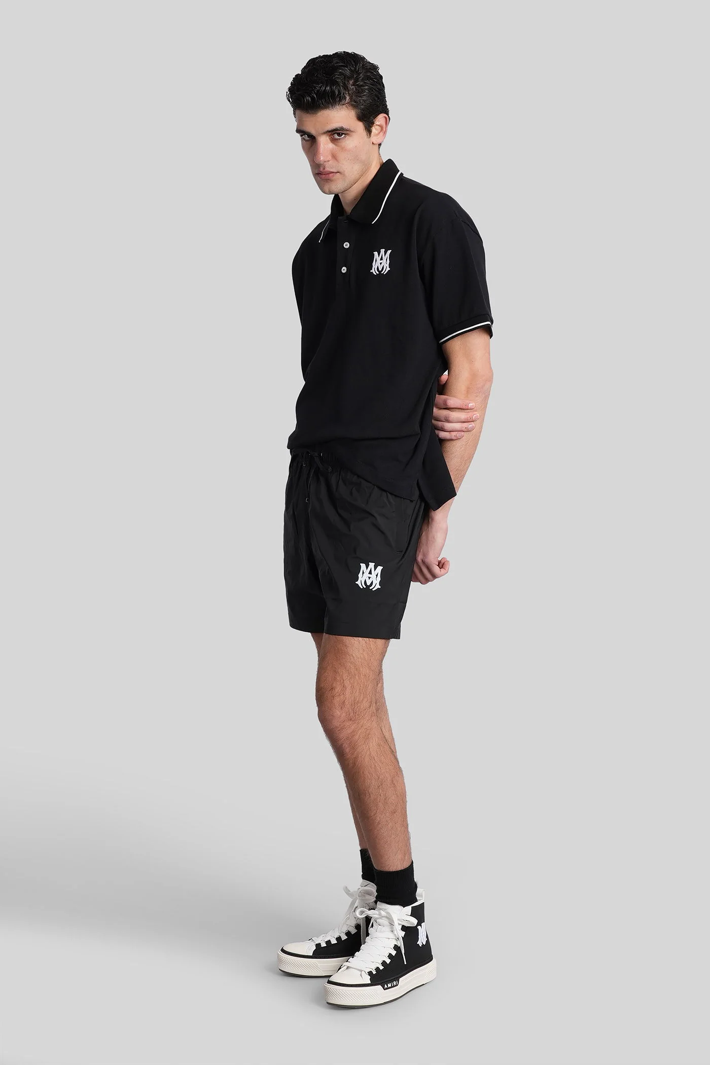 Beachwear in black polyester - Image 2