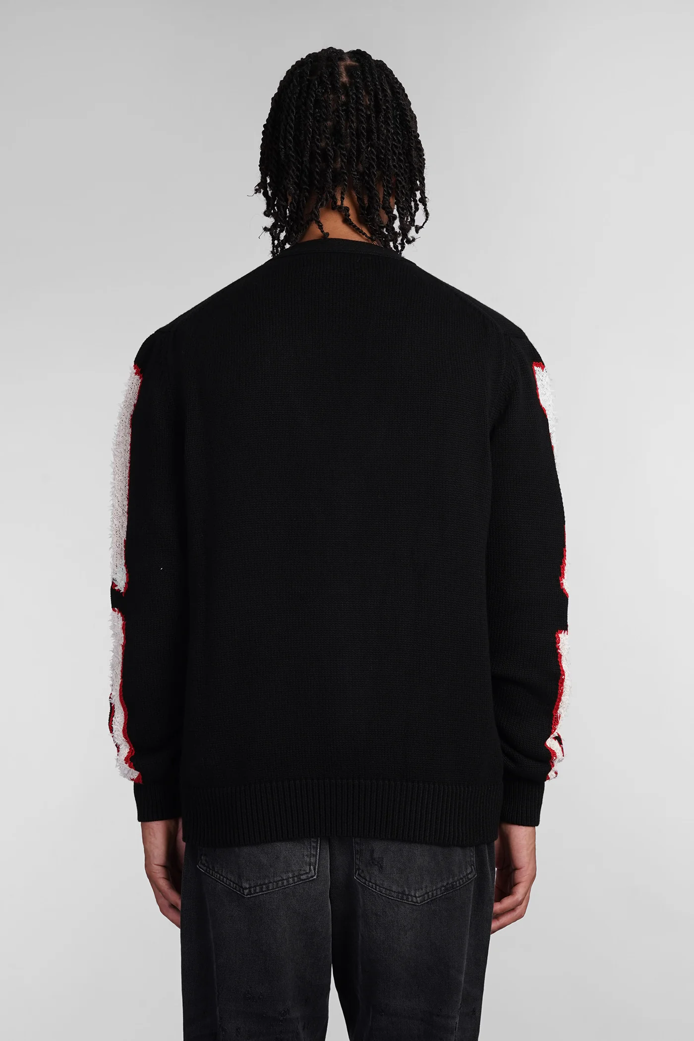 Cardigan in black cotton - Image 3