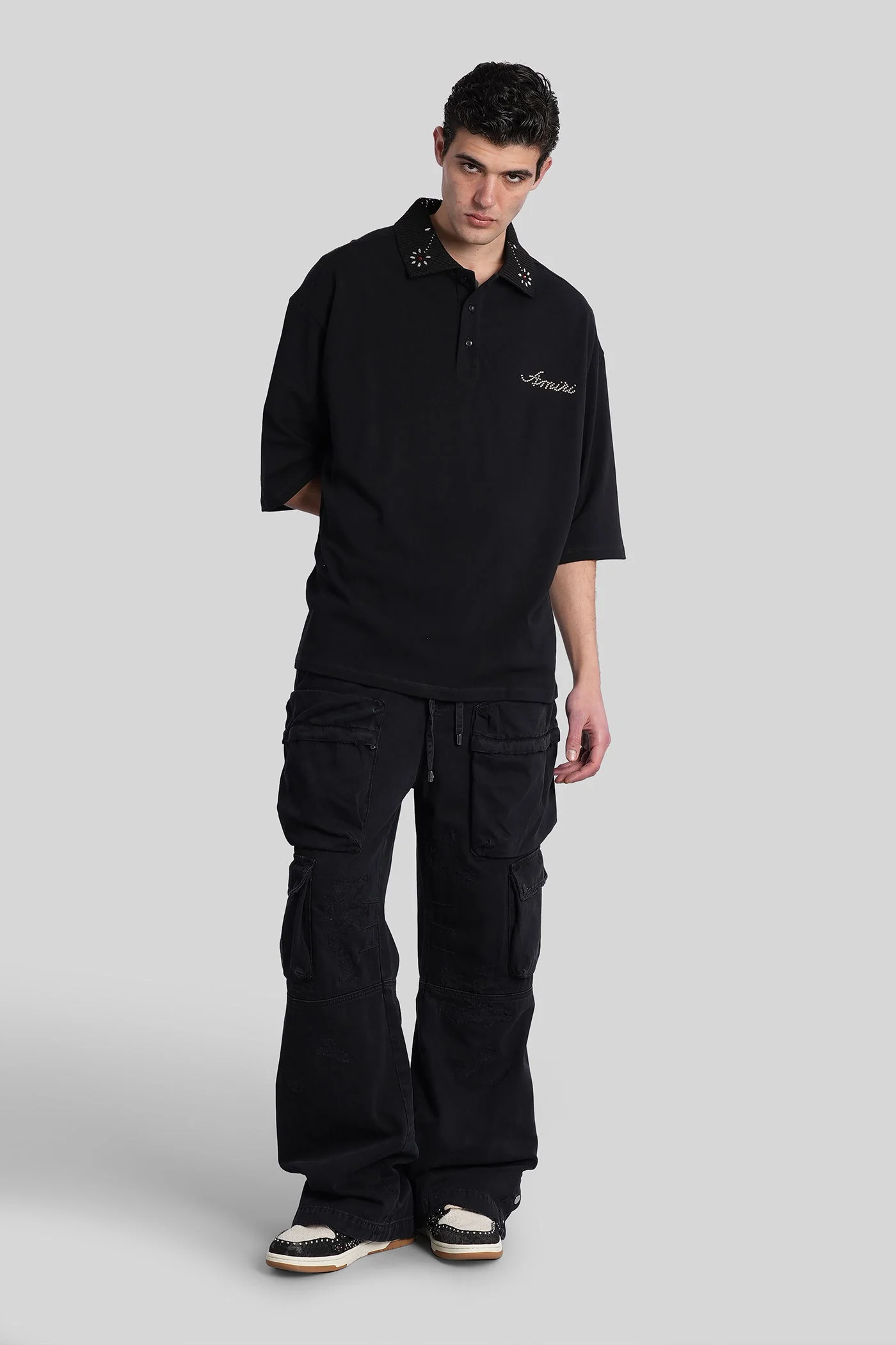 Jeans in black cotton - Image 2