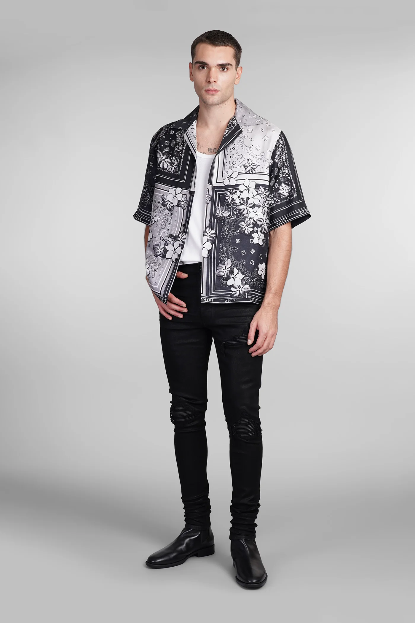 Jeans in black cotton - Image 2