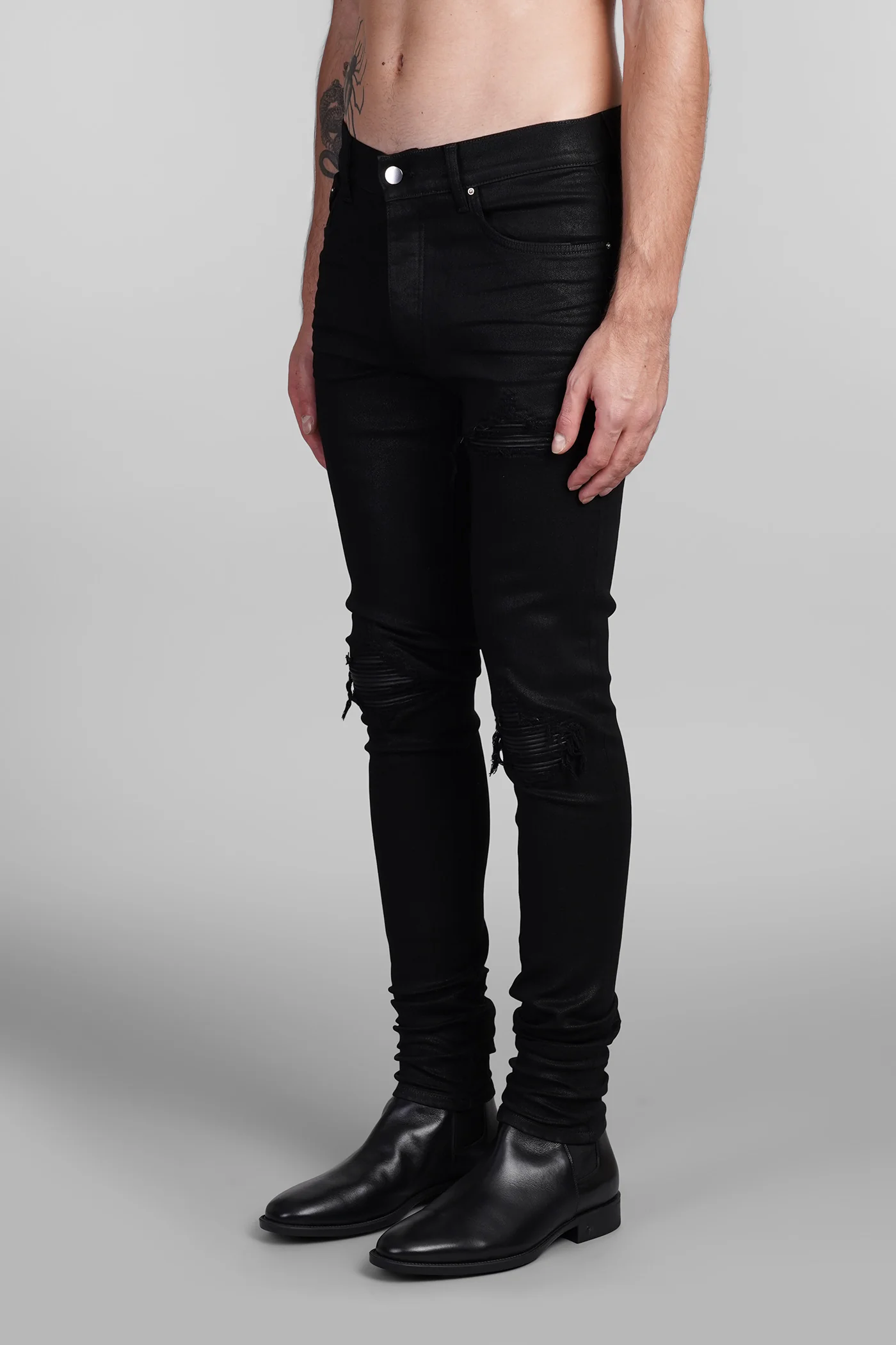 Jeans in black cotton - Image 4