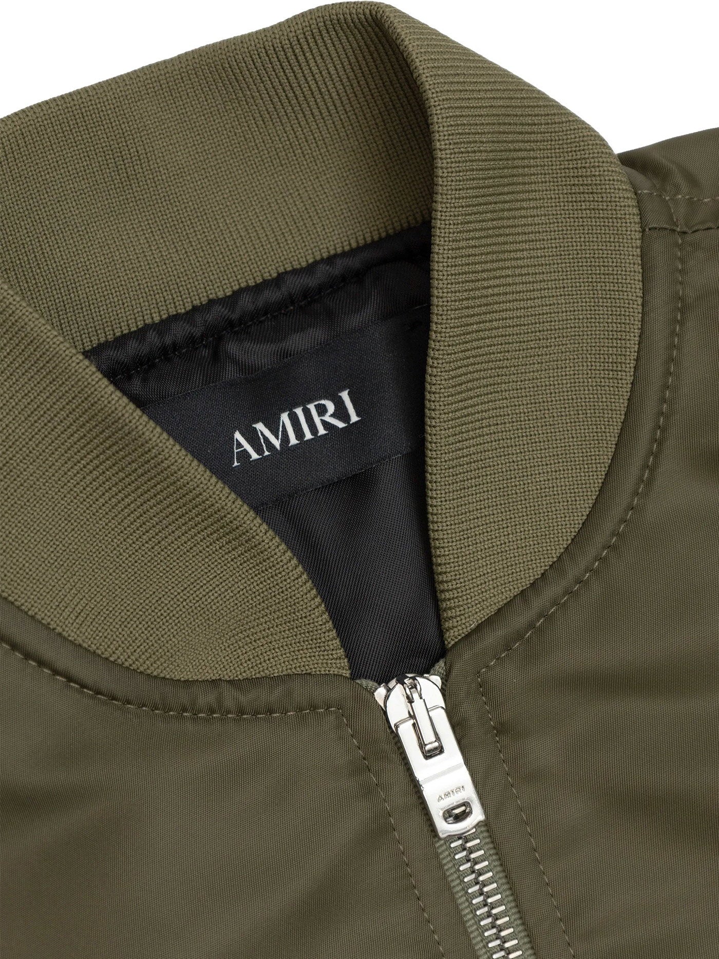 Bomber Jacket in green nylon - Image 3