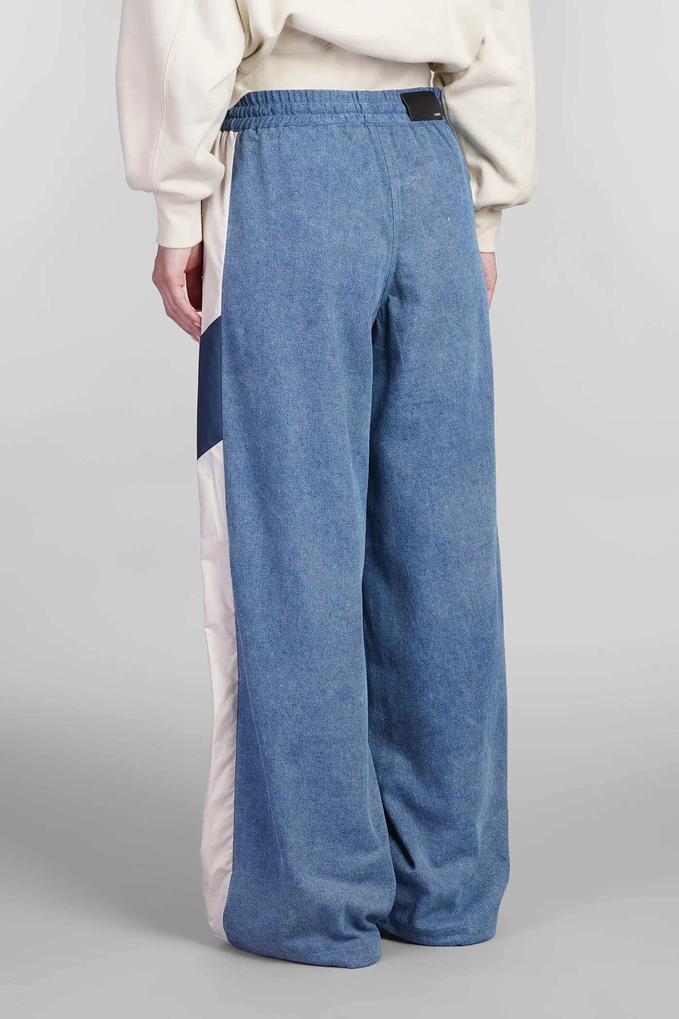 Pants in blue nylon - Image 3