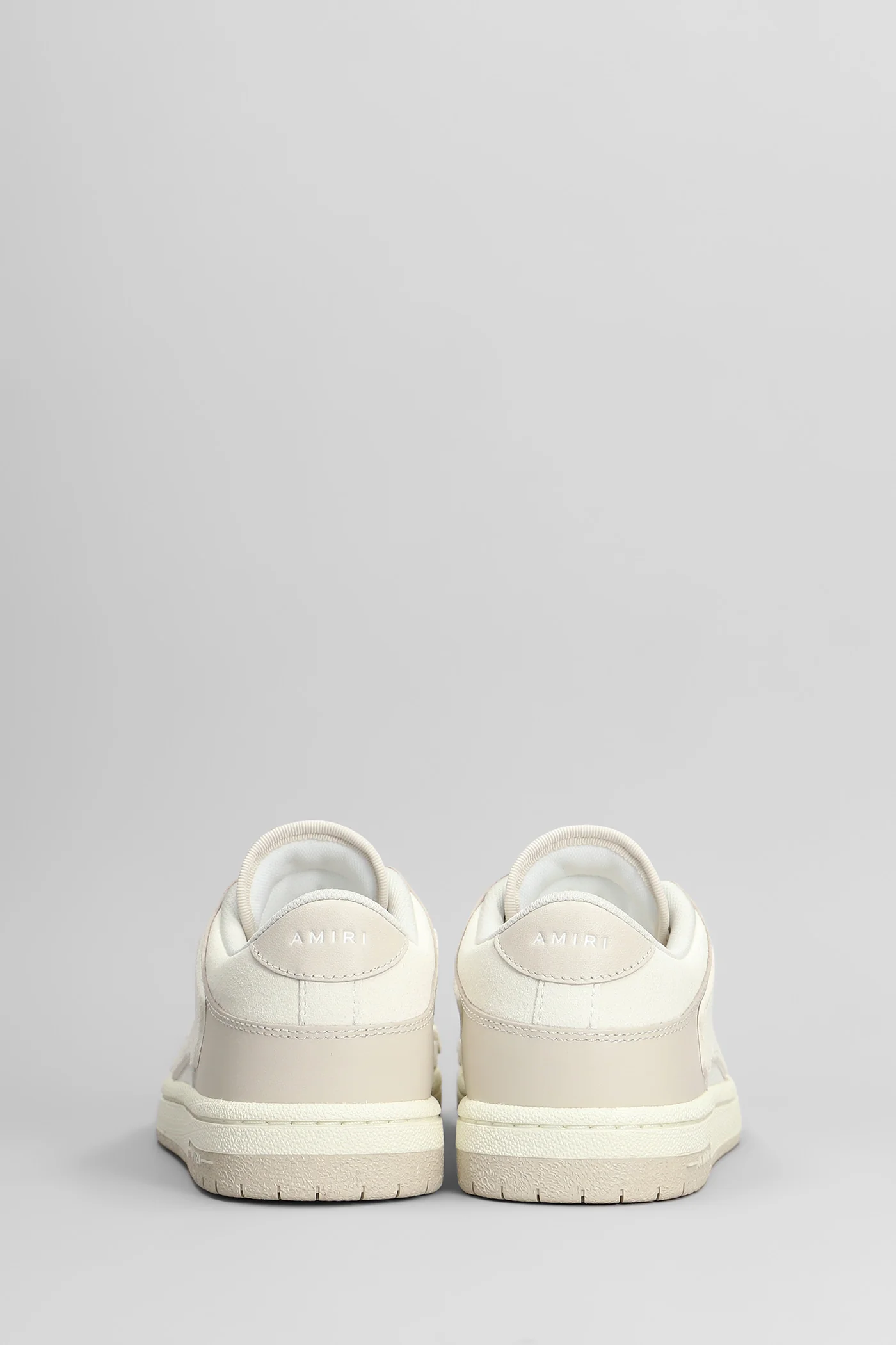 Skel top low Sneakers in beige leather - Image 4