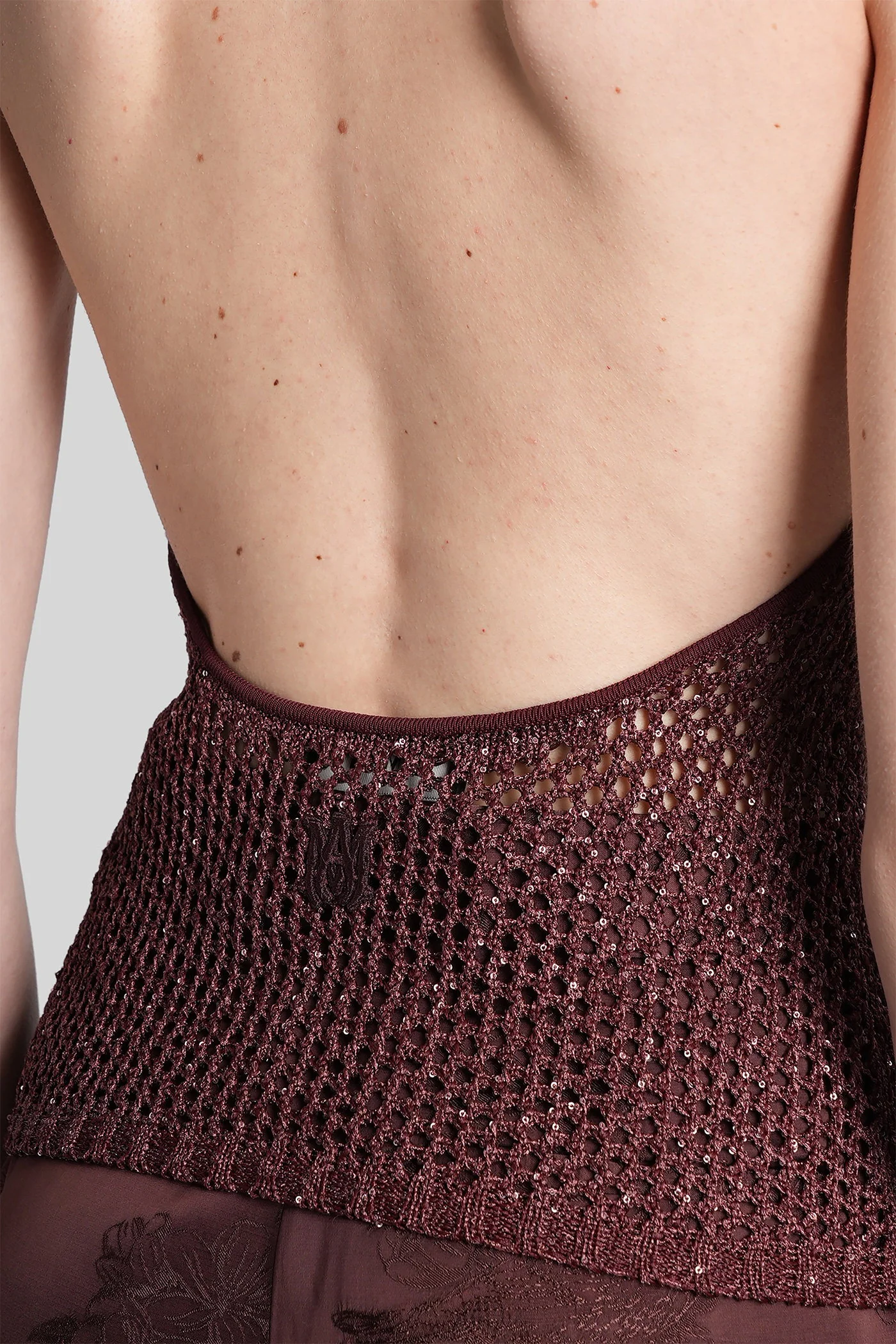 Topwear in bordeaux polyamide - Image 5