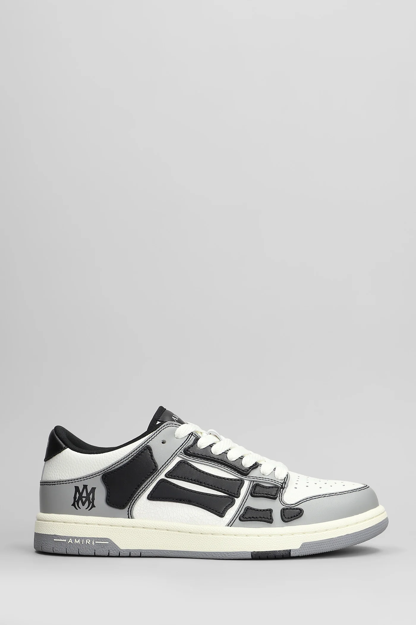 Varsity skel top low Sneakers in grey leather