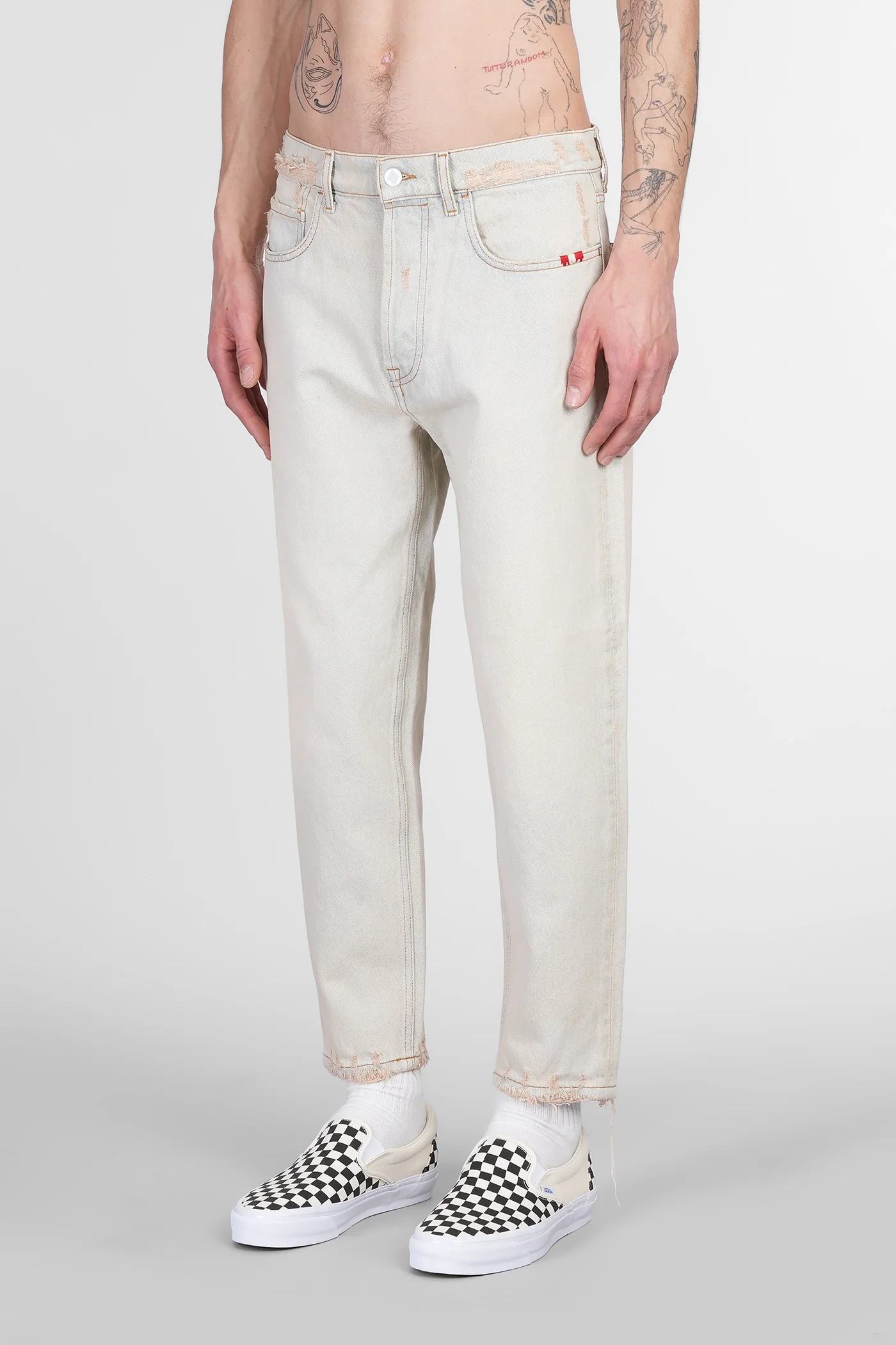 Jeremiah Jeans in beige denim - Image 4
