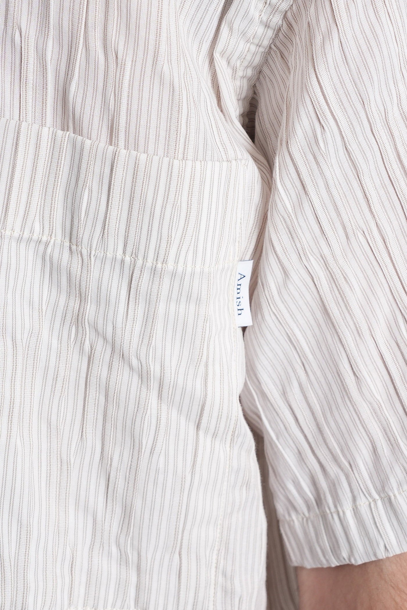 Shirt in beige cotton - Image 5