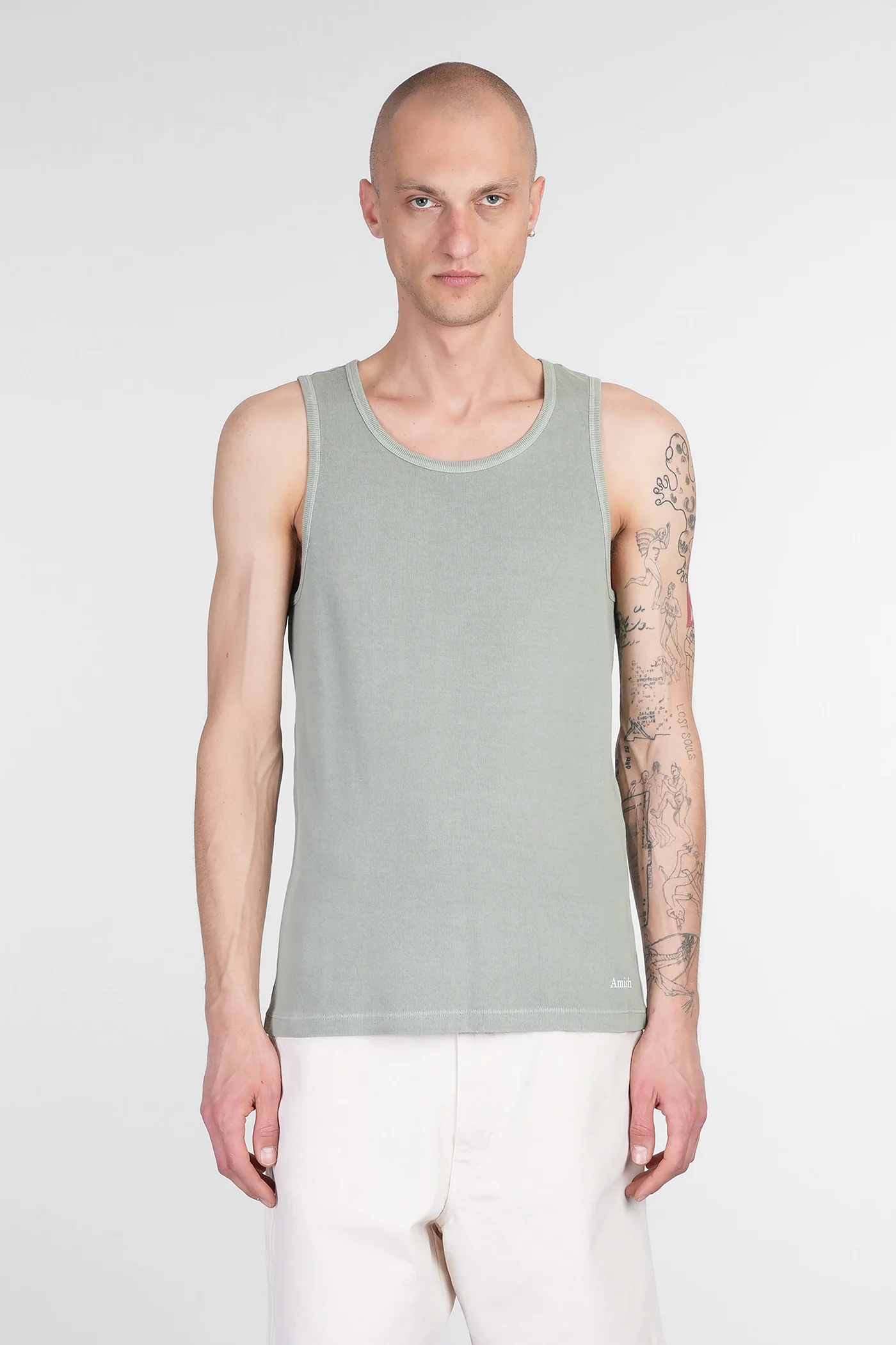 tank Top in green cotton