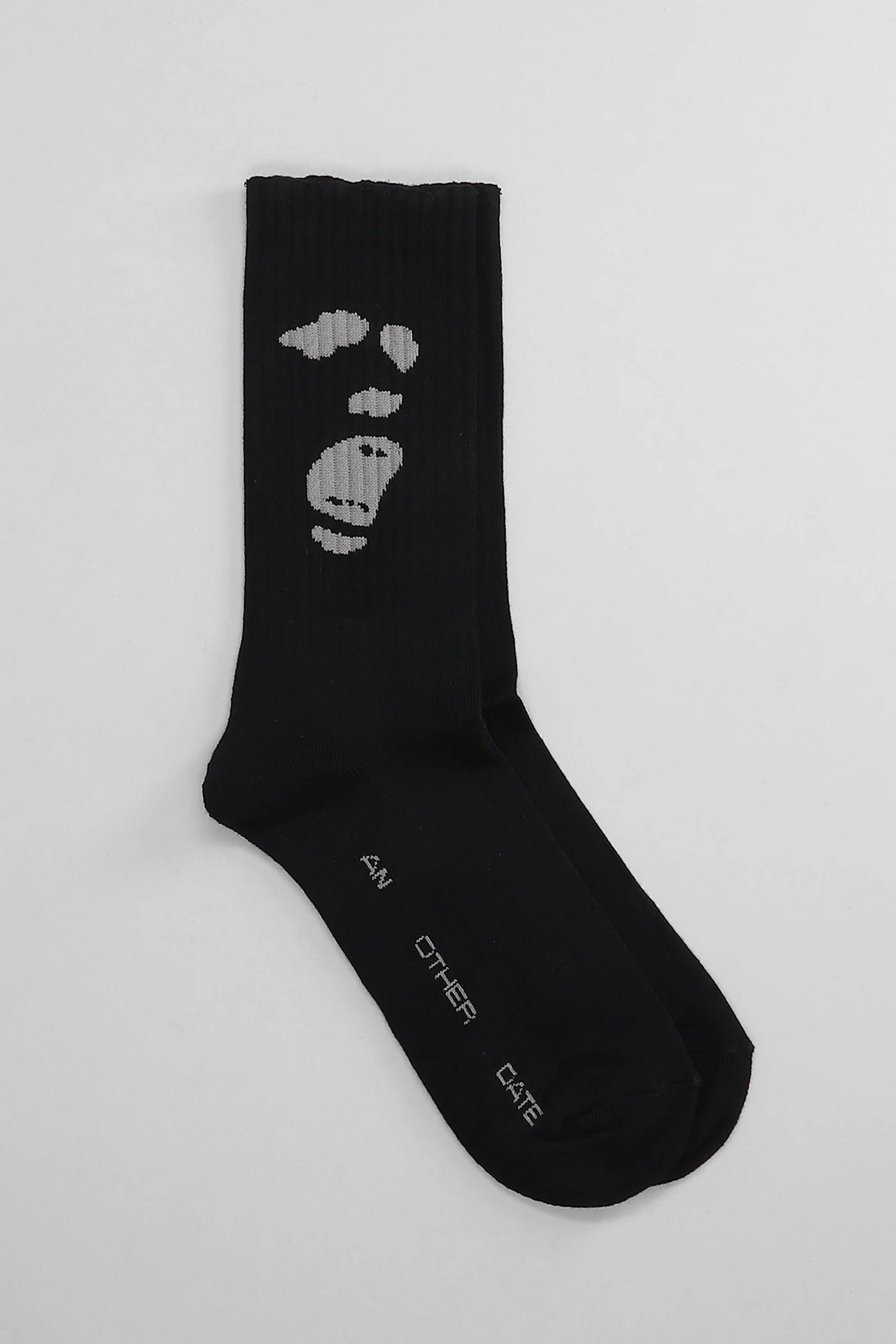 Socks in black cotton