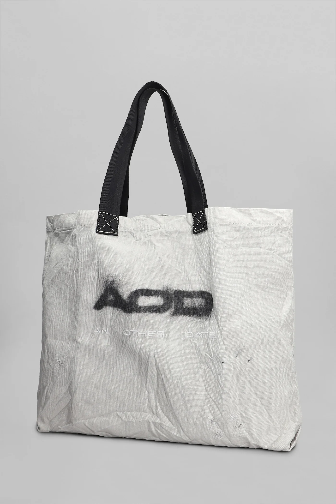 Tote in grey cotton - Image 2