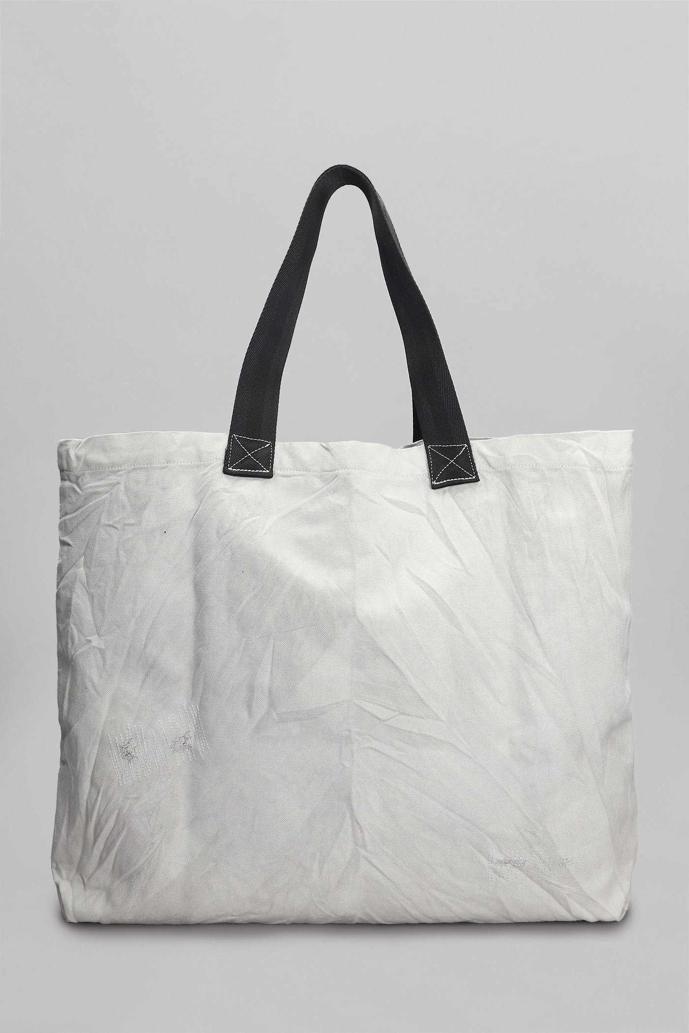 Tote in grey cotton - Image 3