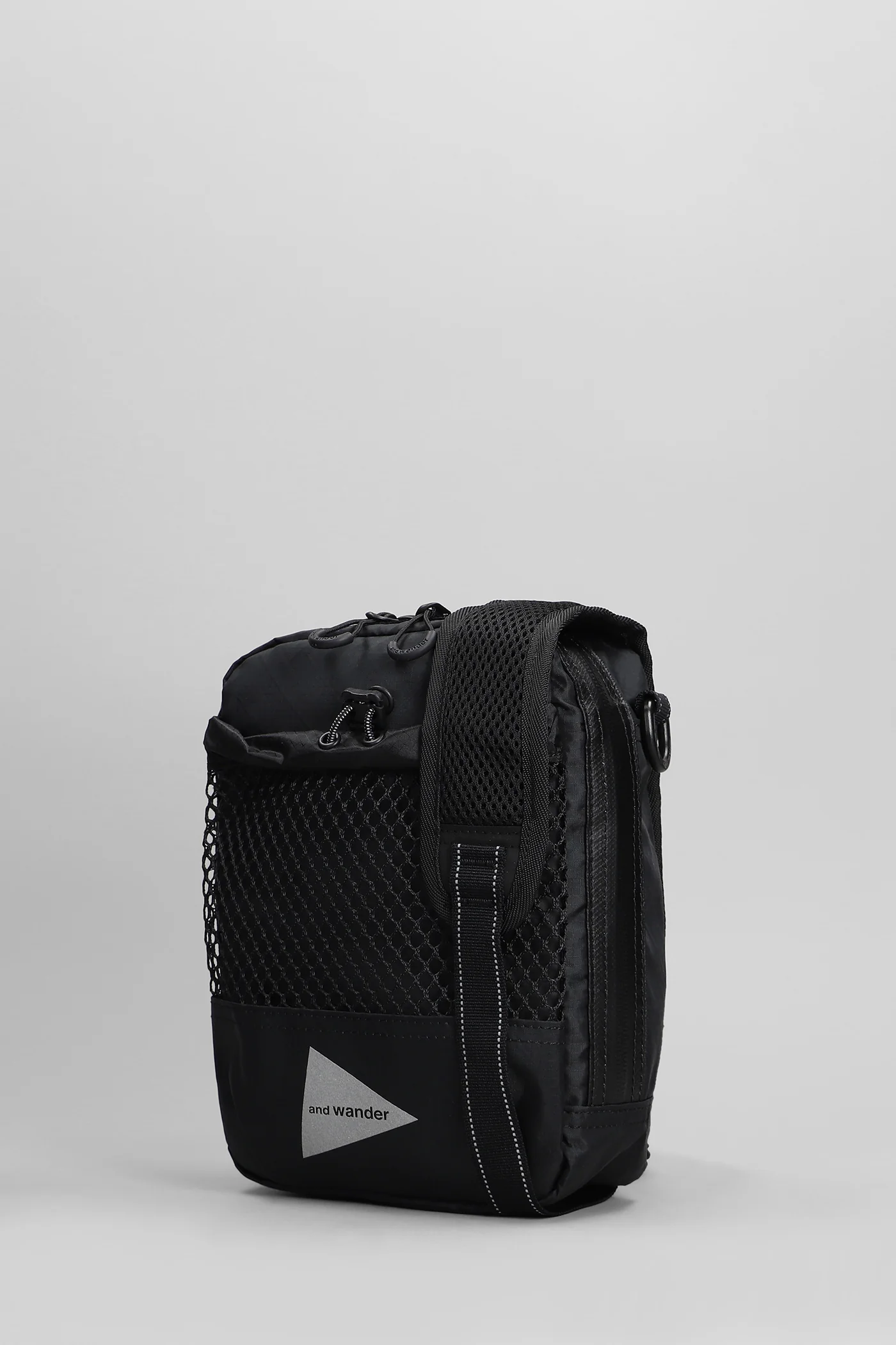 Clutch in black polyester - Image 2