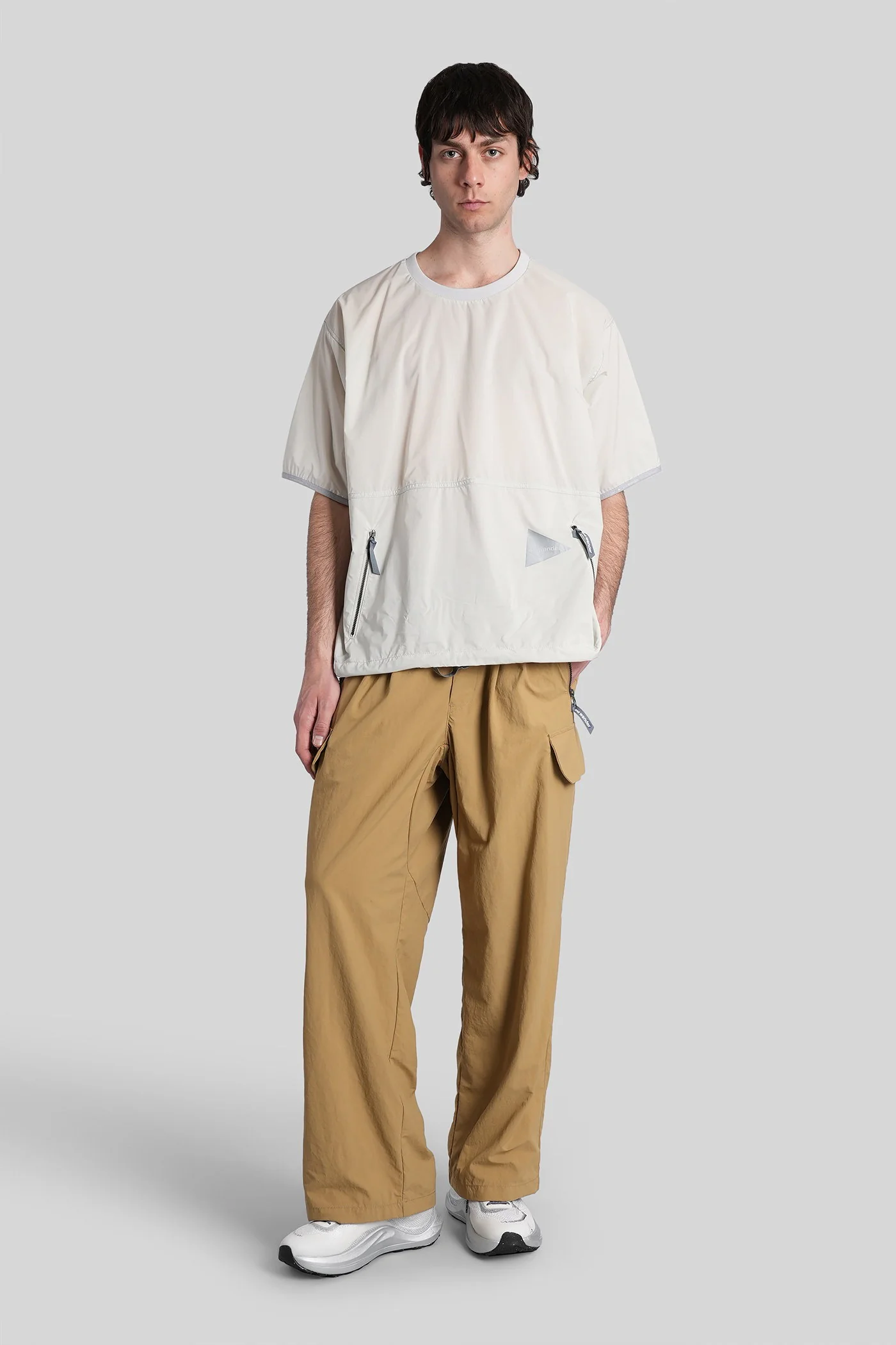 Pants in beige nylon - Image 2