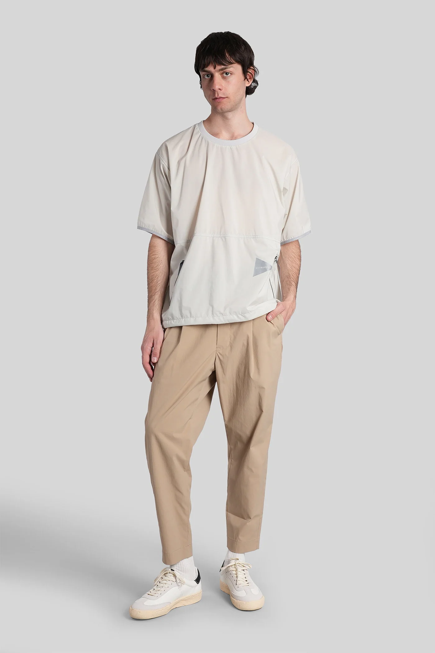 Pants in beige polyester - Image 2