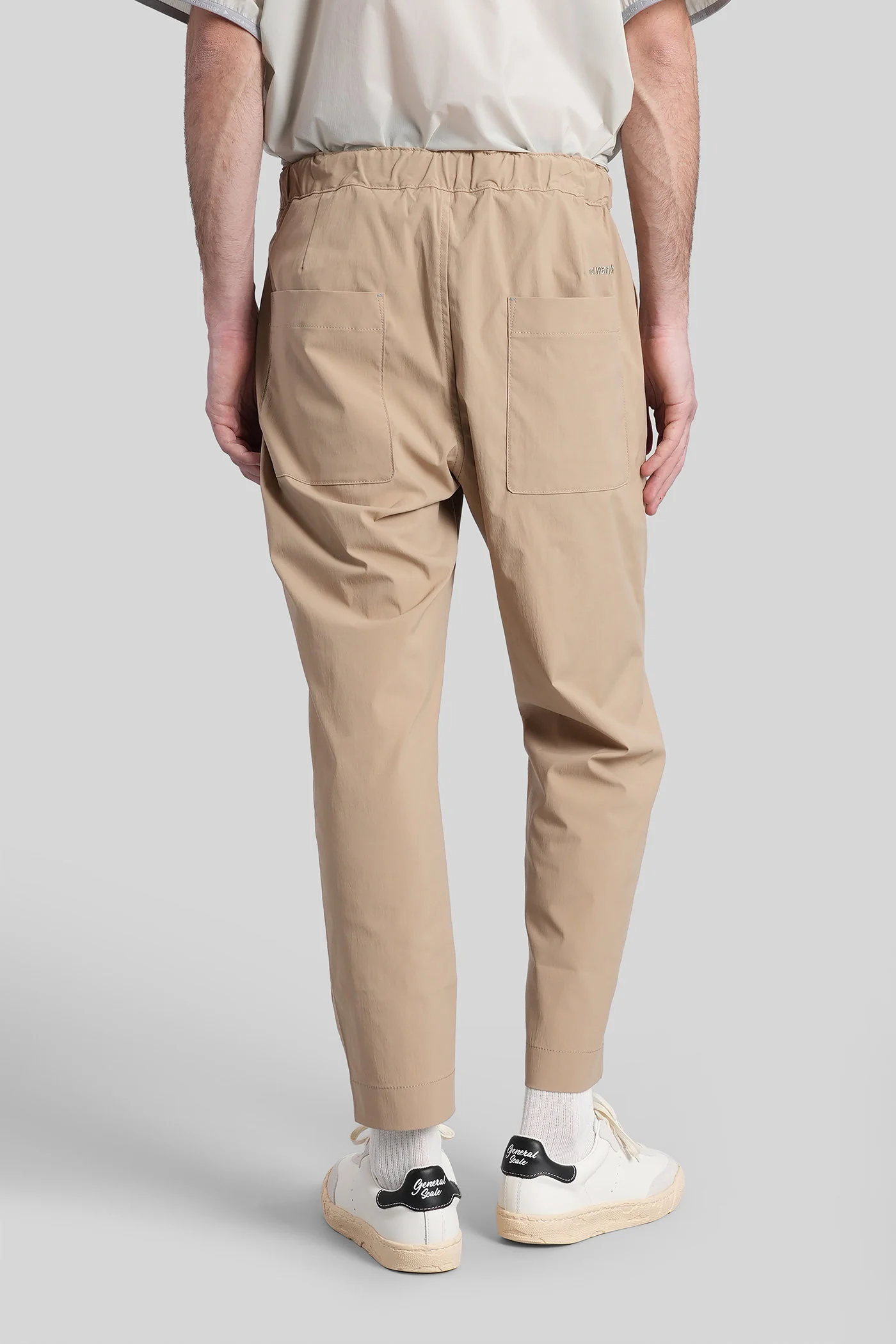 Pants in beige polyester - Image 3