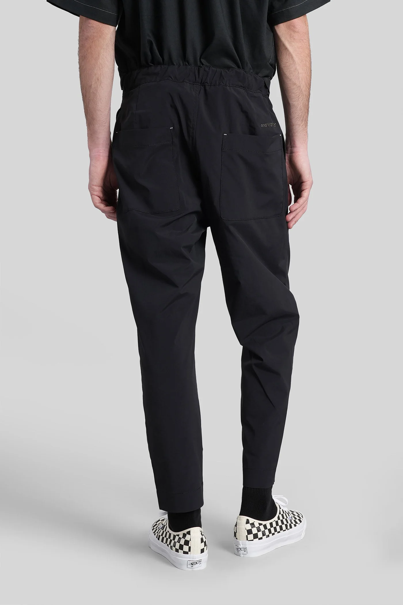 Pants in black polyester - Image 3
