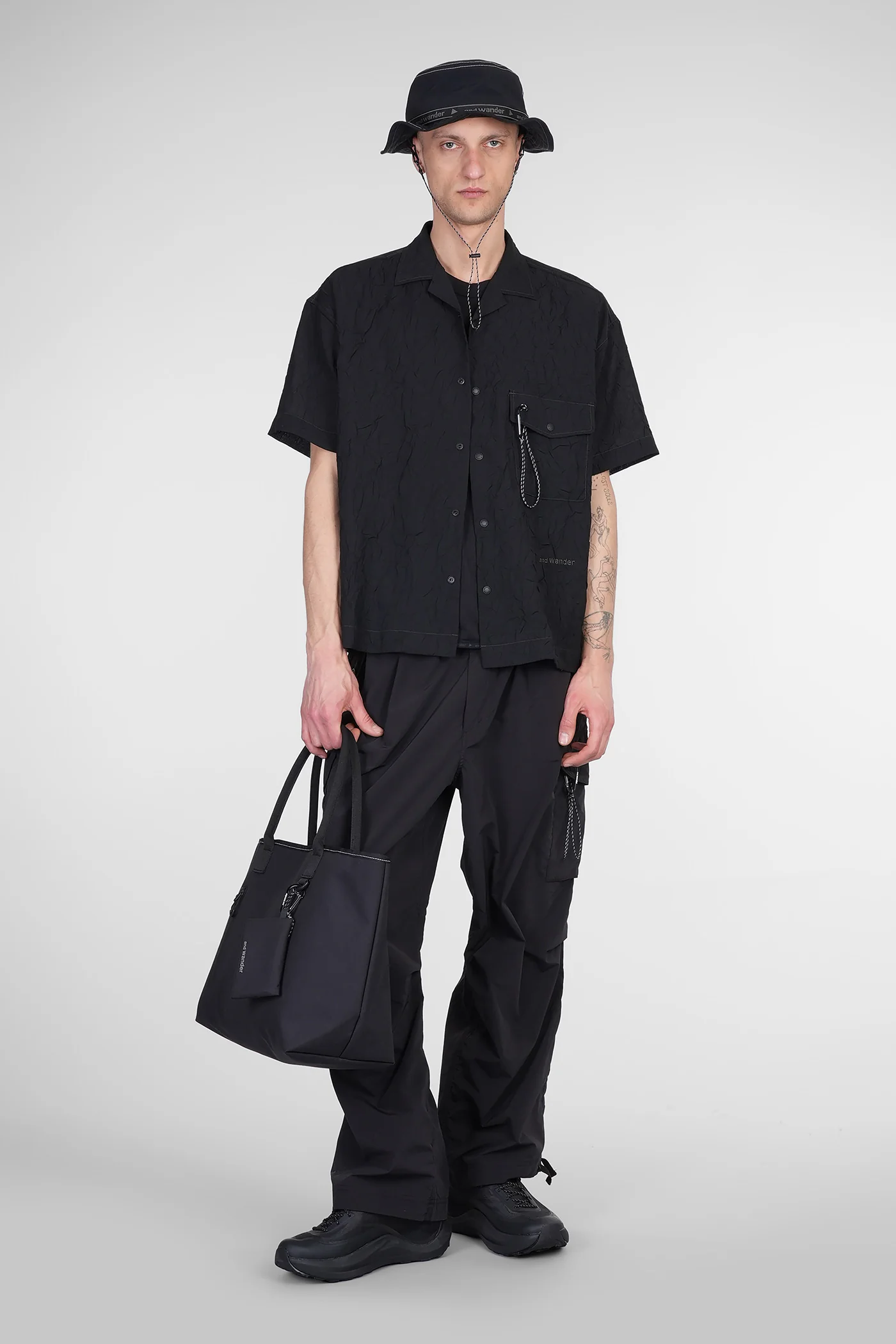 Pants in black polyester - Image 2