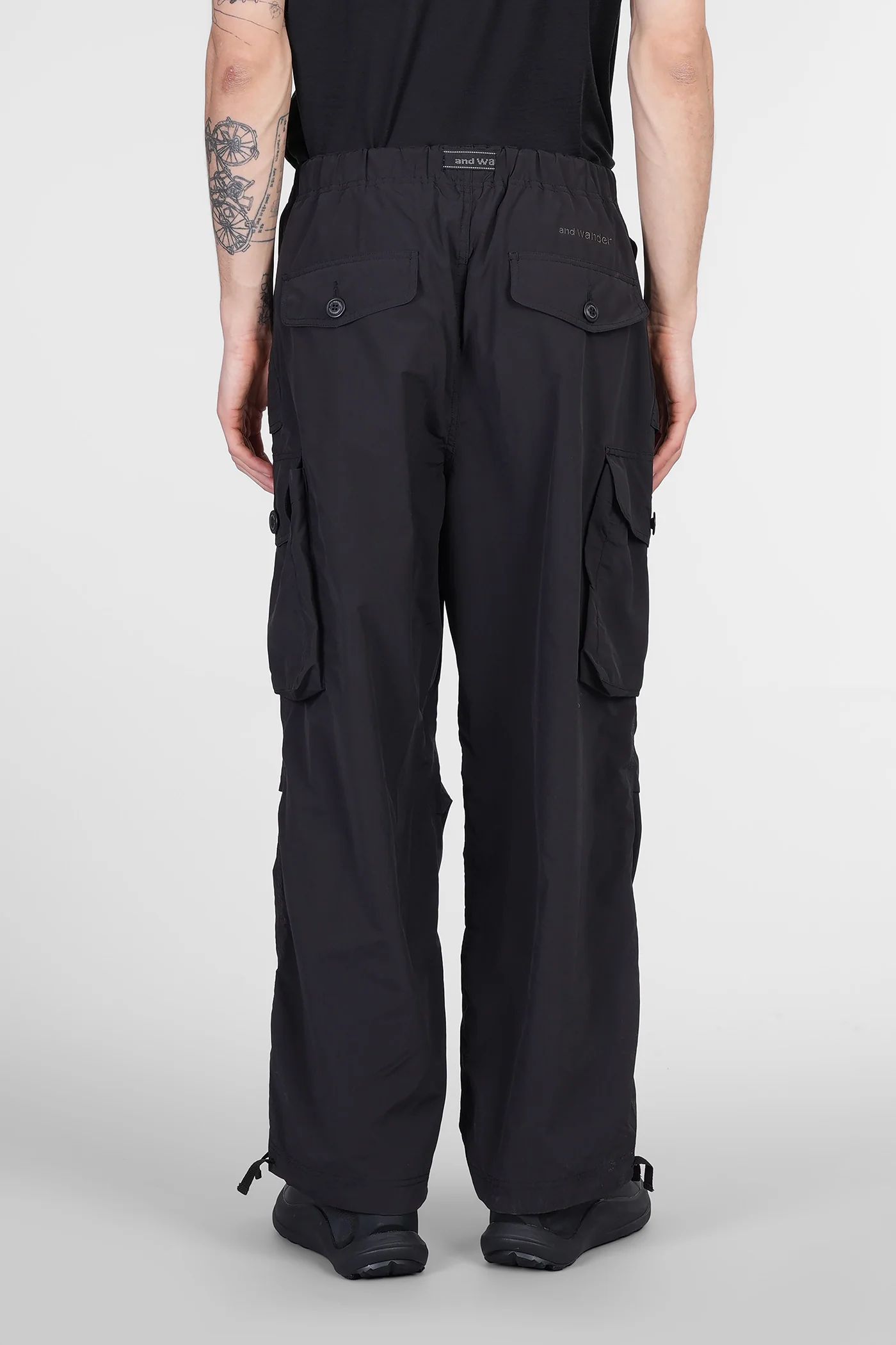 Pants in black polyester - Image 3