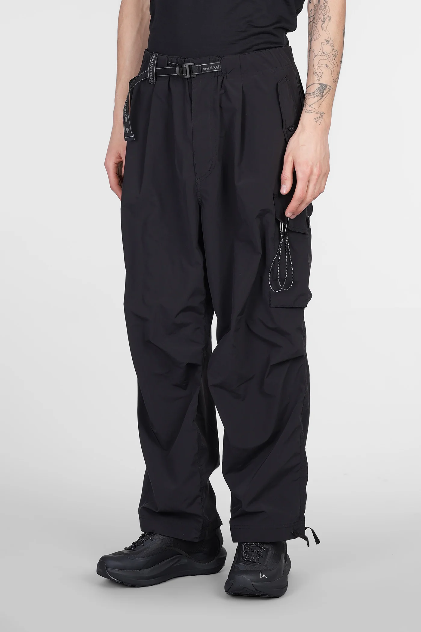 Pants in black polyester - Image 4
